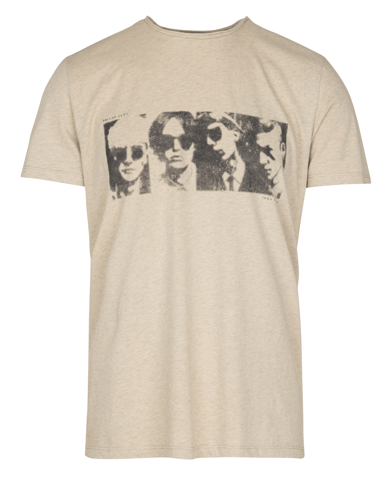 Tee-shirt droit à imprimé visages IKKS Beige