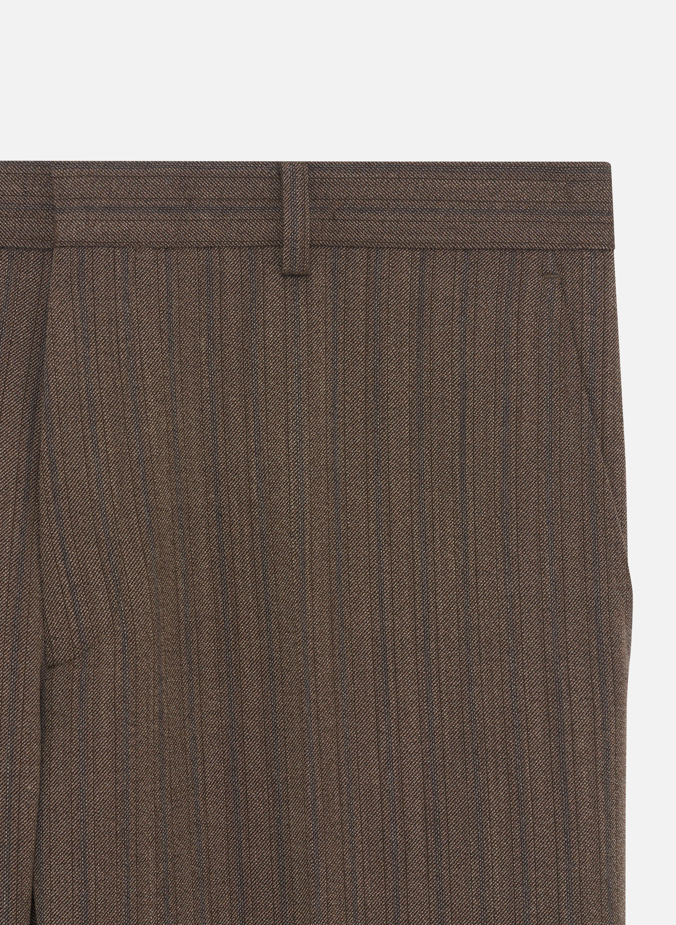 Pantalon de costume droit à rayures THE KOOPLES Marron