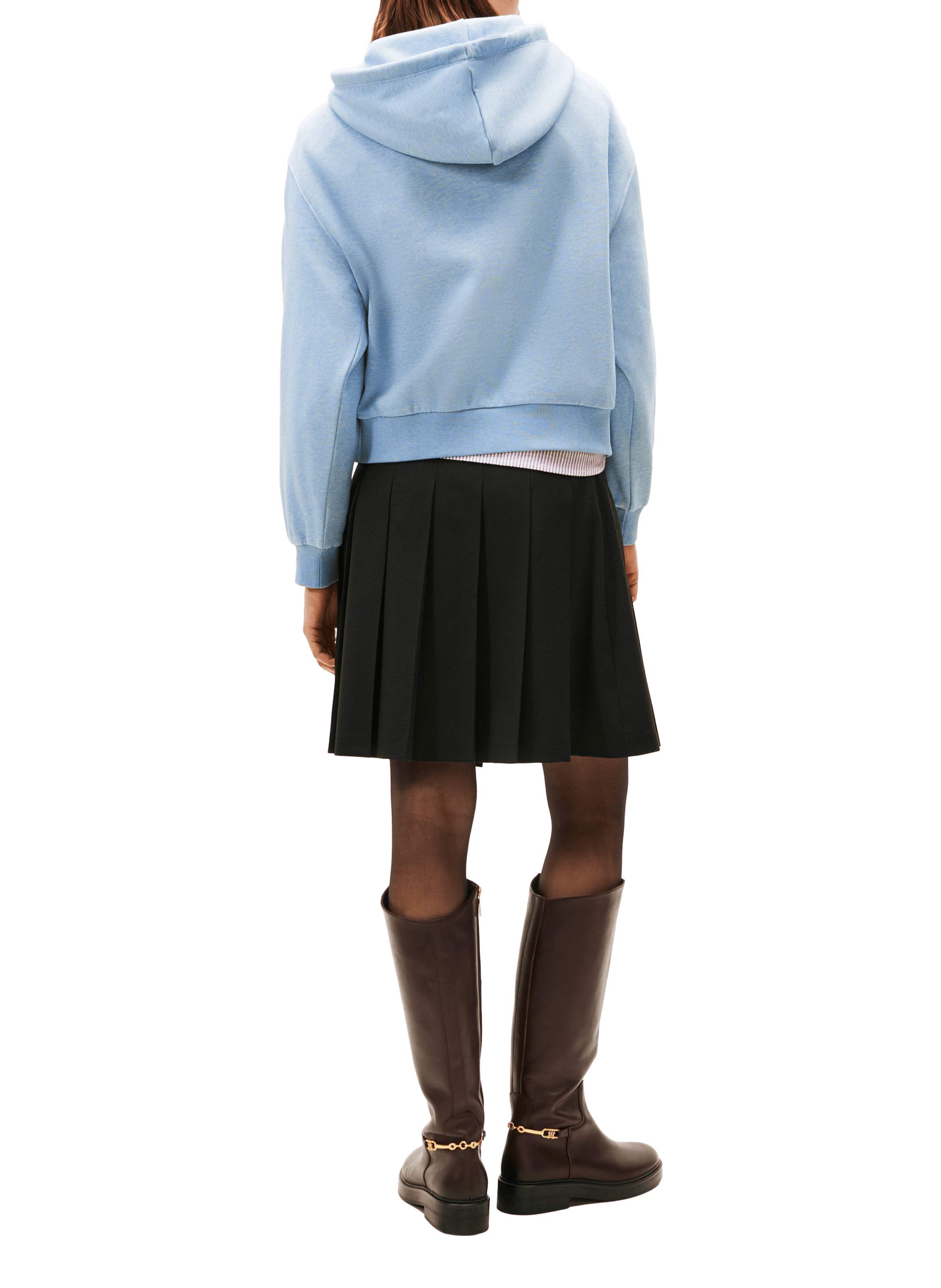 Hoodie en coton mélangé TOMMY HILFIGER Bleu