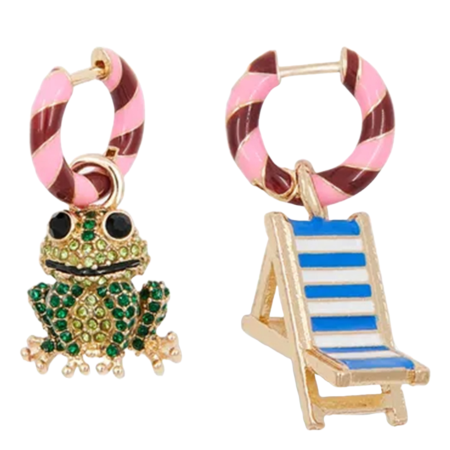 ESSENTIEL ANTWERP Boucles d'oreilles percées pendantes horry Rouge