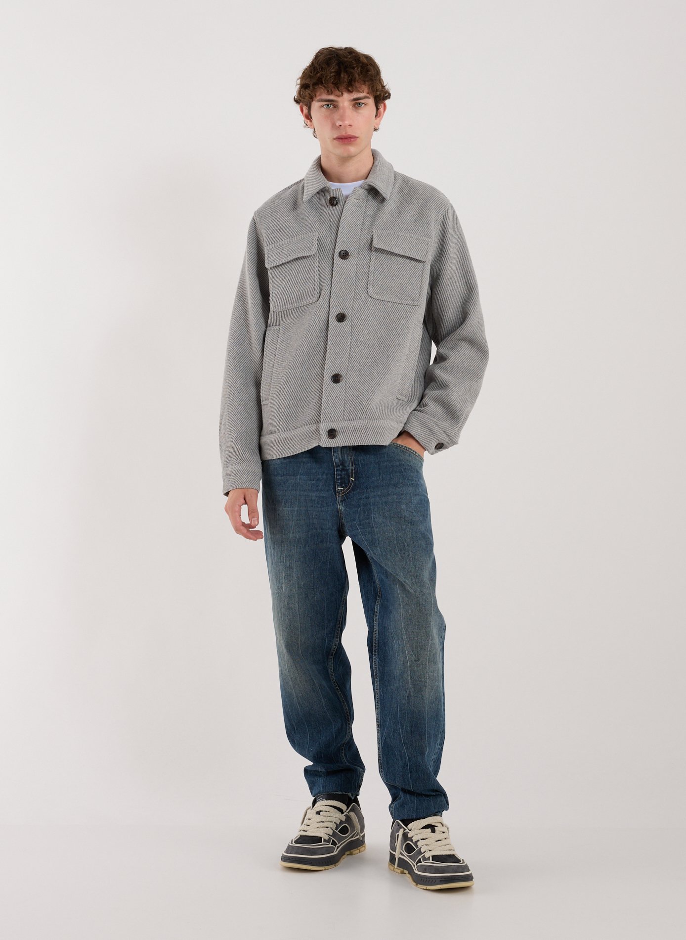Blouson col classique LES DEUX Gris