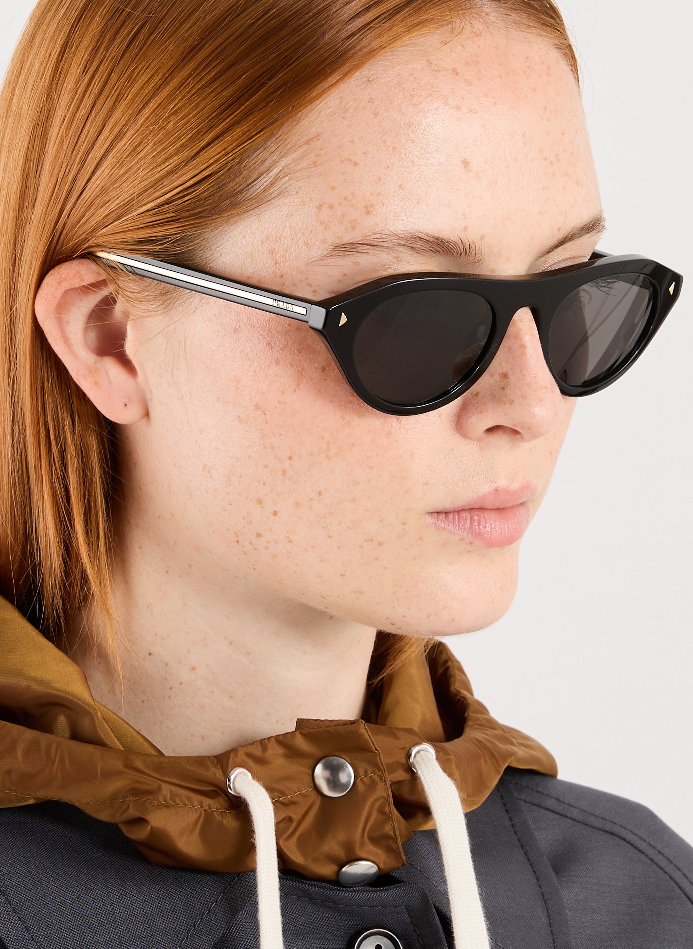 Lunettes de soleil ovales PRADA Multicolore