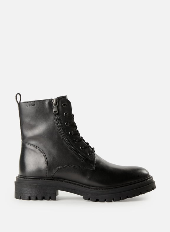 Iridea leather ankle boots Black by GEOX GEOX Iridea leather ankle boots Black
