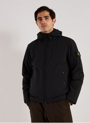 Veste droite à capuche STONE ISLAND Veste droite à capuche STONE ISLAND