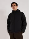 Veste droite à capuche | Noir by STONE ISLAND STONE ISLAND Veste droite à capuche | Noir