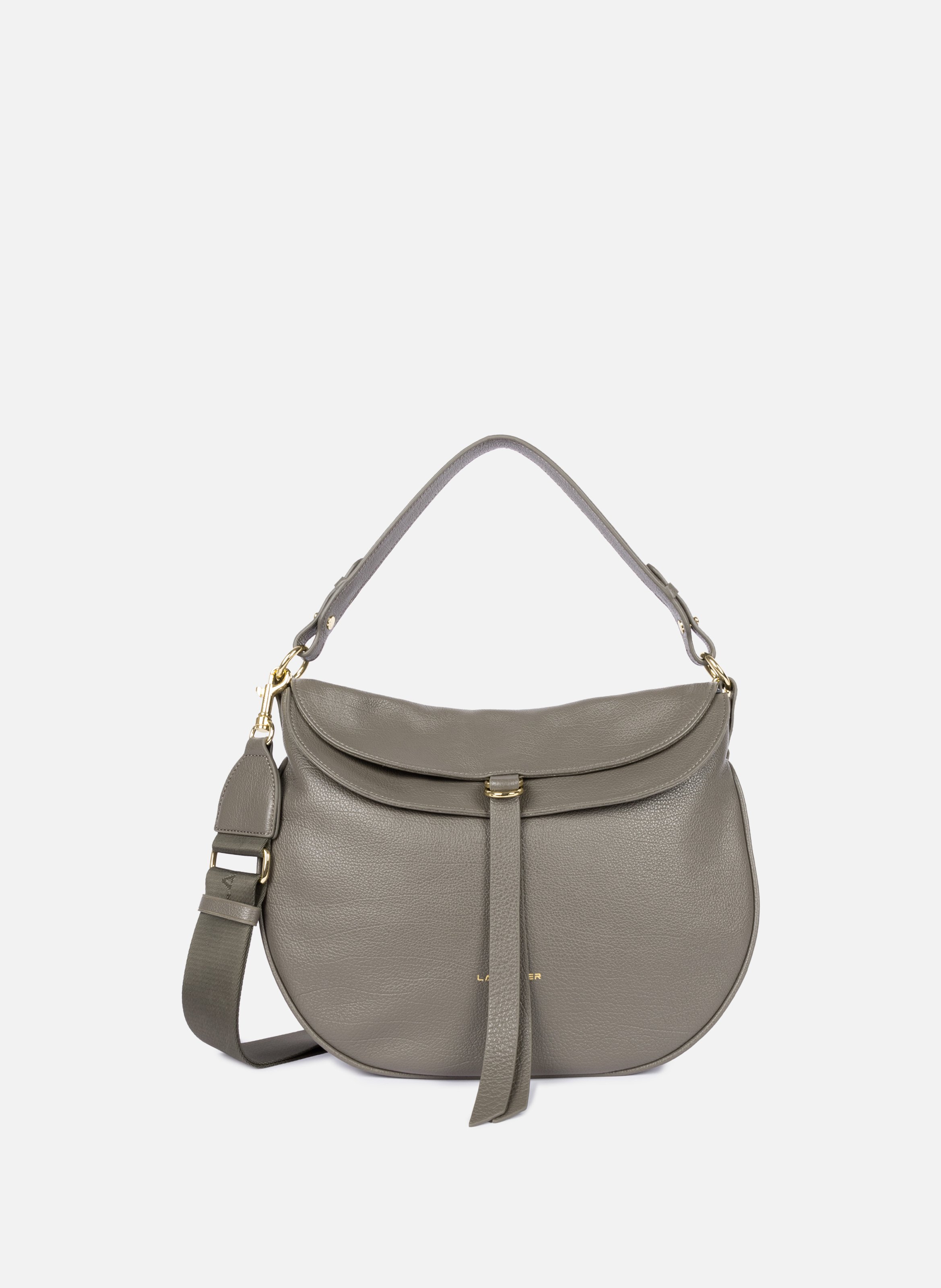 LANCASTER Large shoulder bag - Dune Gaia Grey