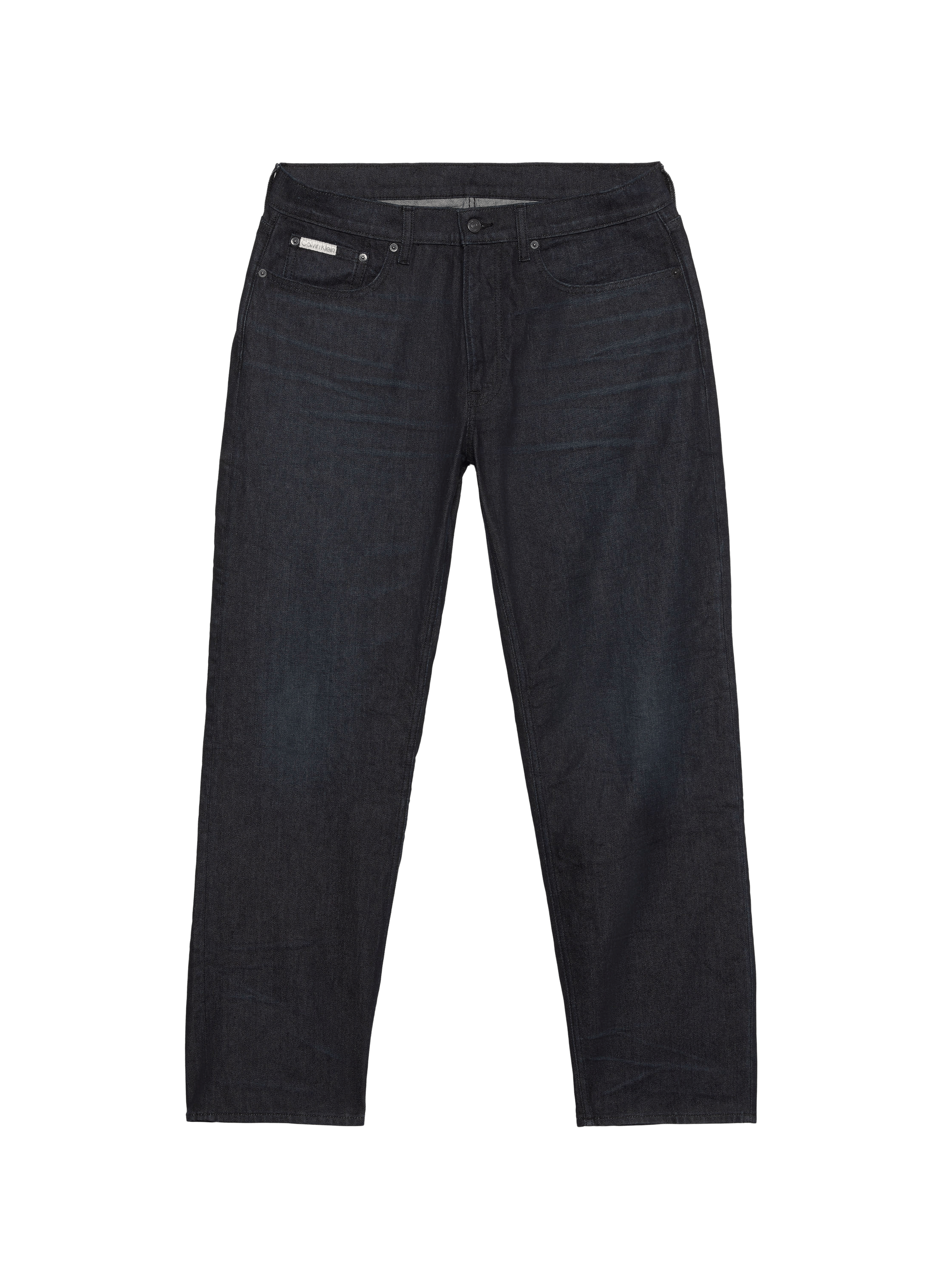 Jean droit en coton mélangé CALVIN KLEIN Noir