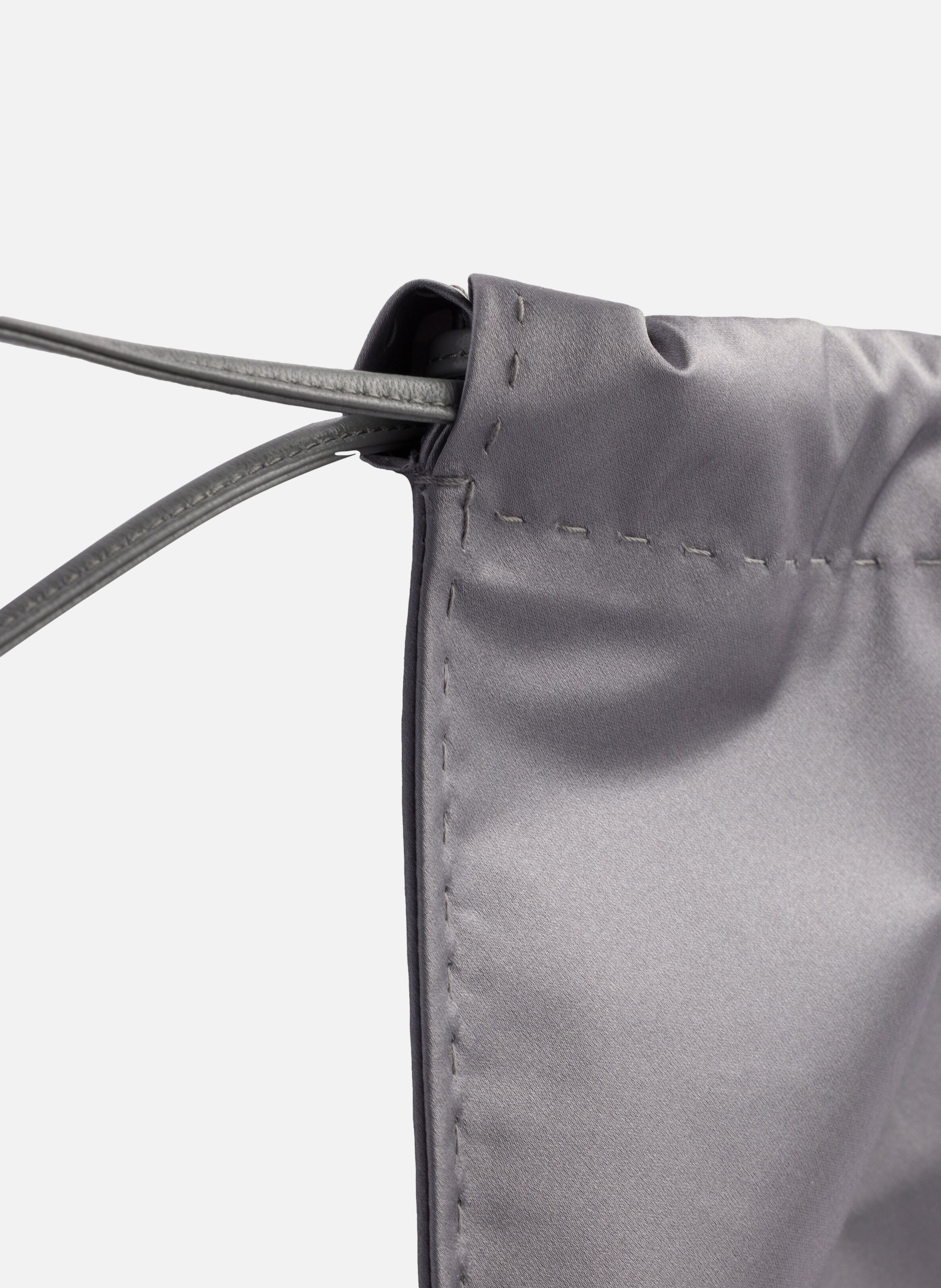 Pochette prada wish en duchesse de soie PRADA Gris