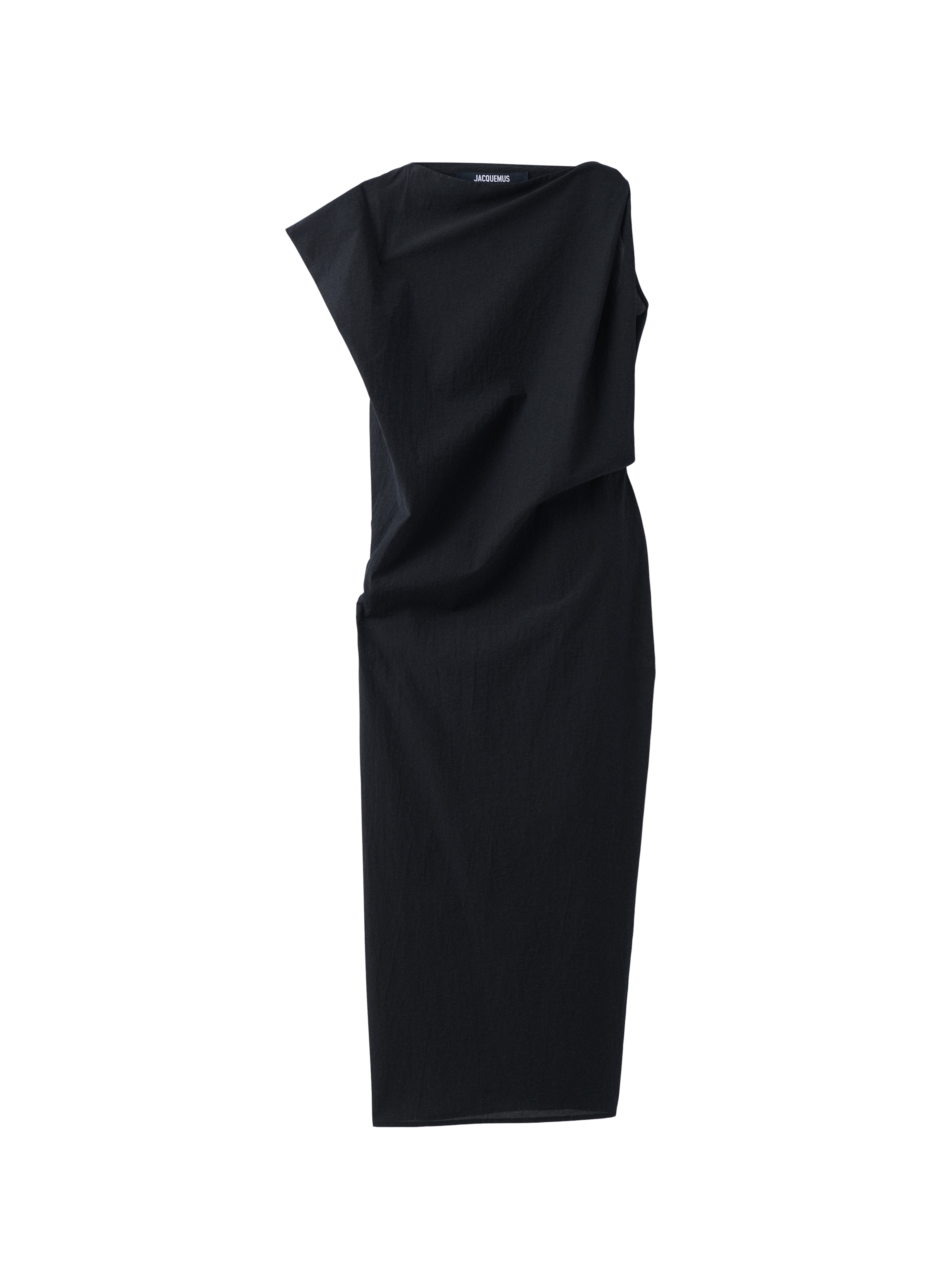 La robe Drap en coton mélangé JACQUEMUS Noir