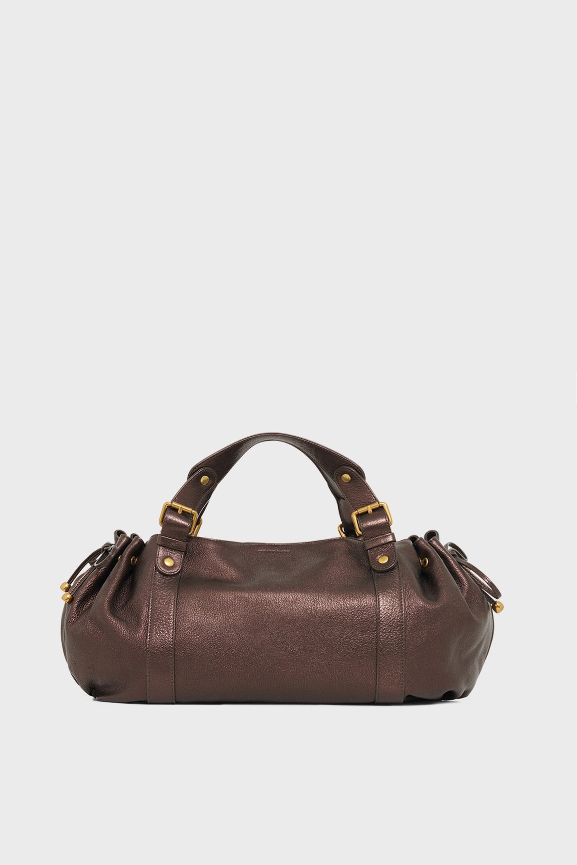 Sac à main en cuir métallique - 24h GERARD DAREL Marron