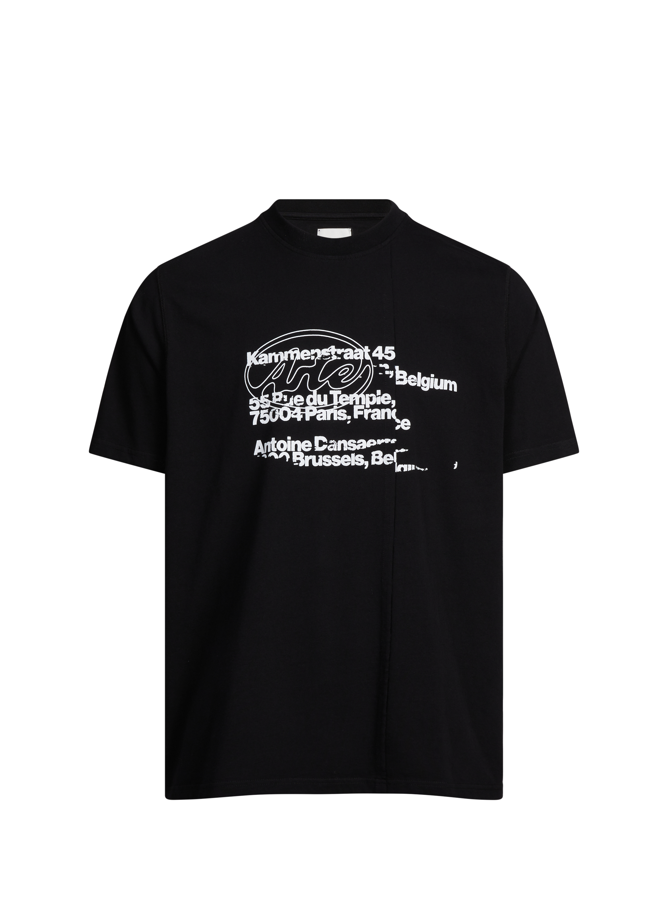 Cotton round-neck T-shirt ARTE ANTWERP Black