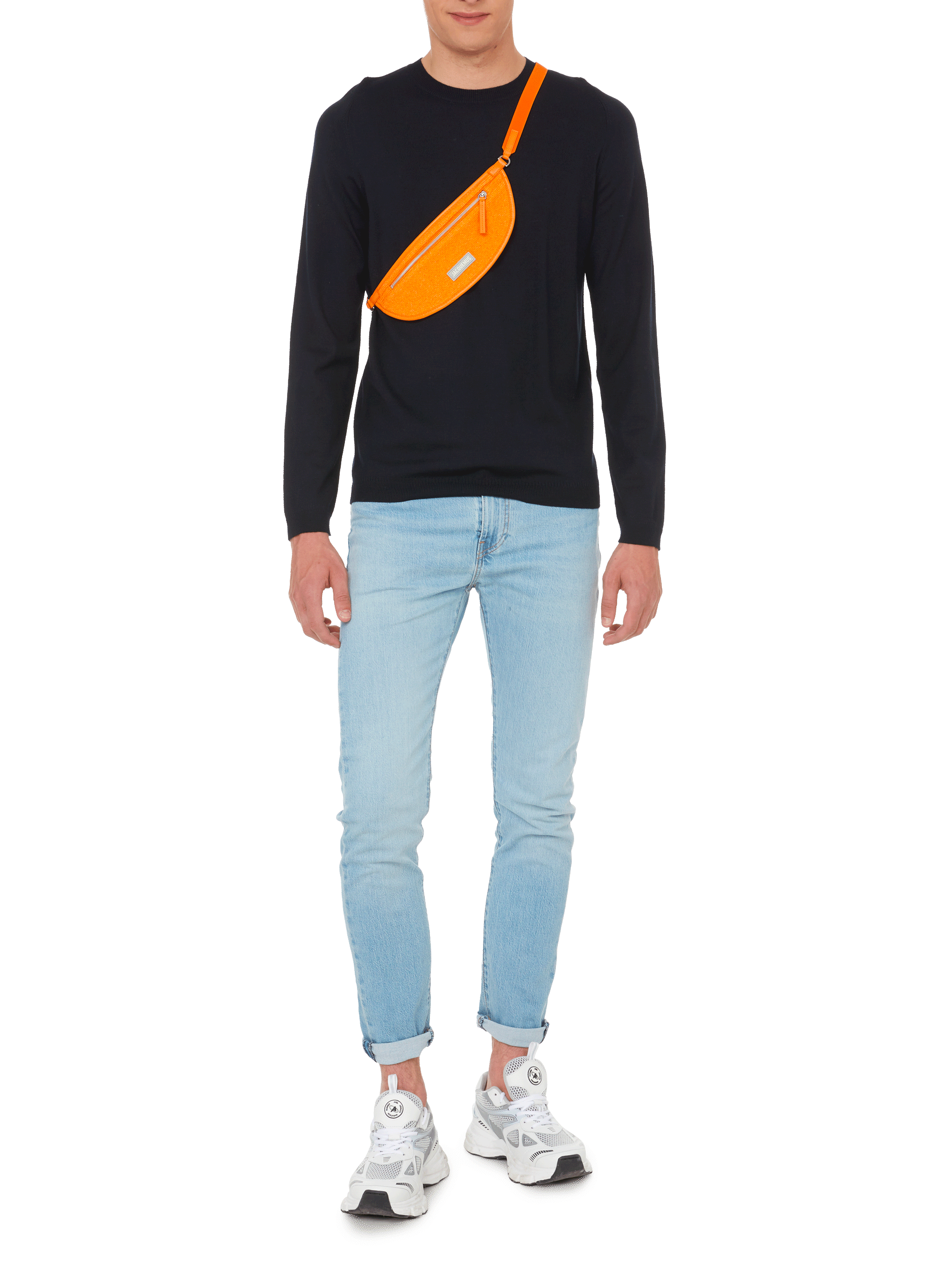 Pull en laine mérinos AU PRINTEMPS PARIS Bleu