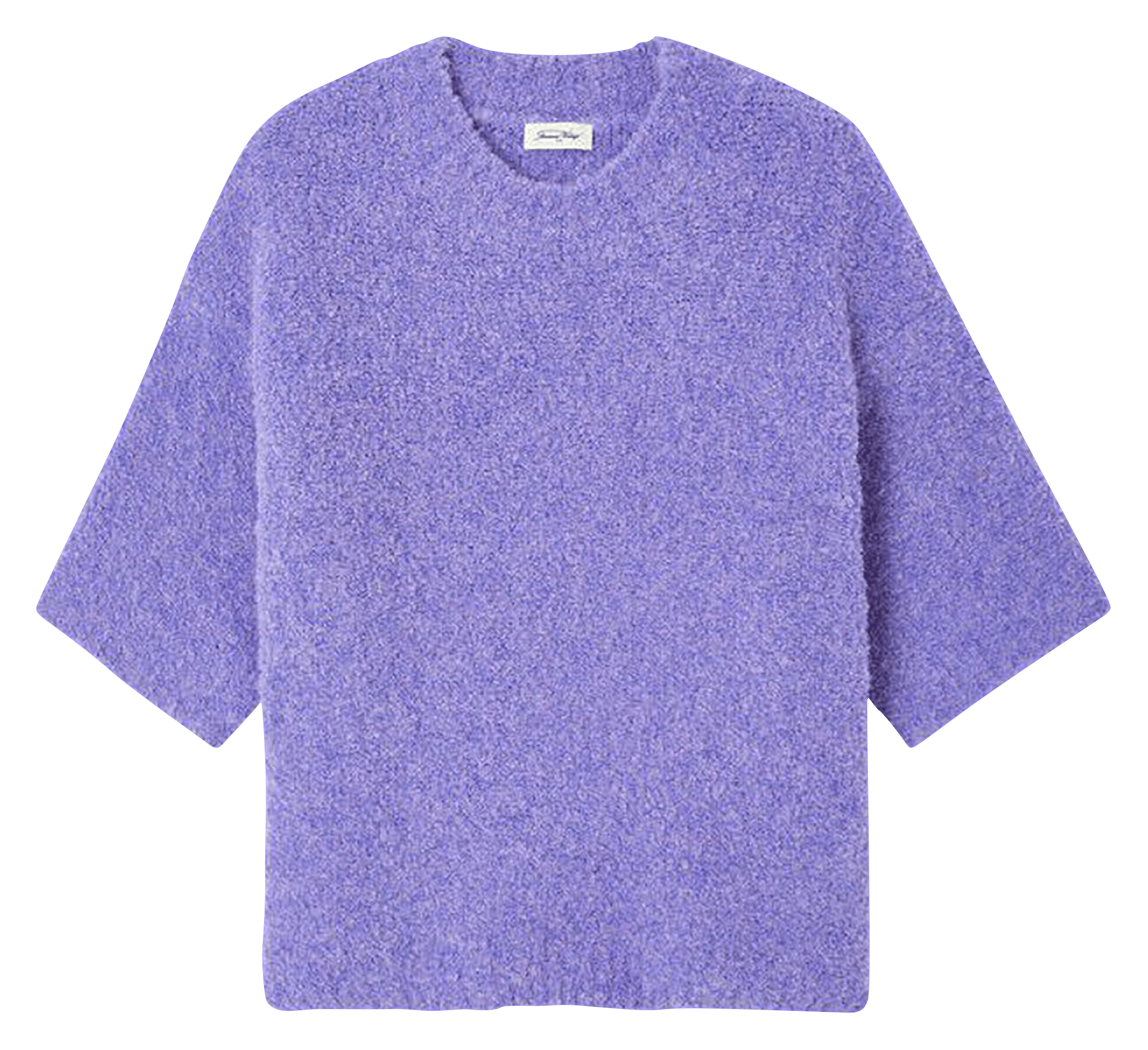 Pull oversize col rond en laine mélangée zolly AMERICAN VINTAGE Bleu