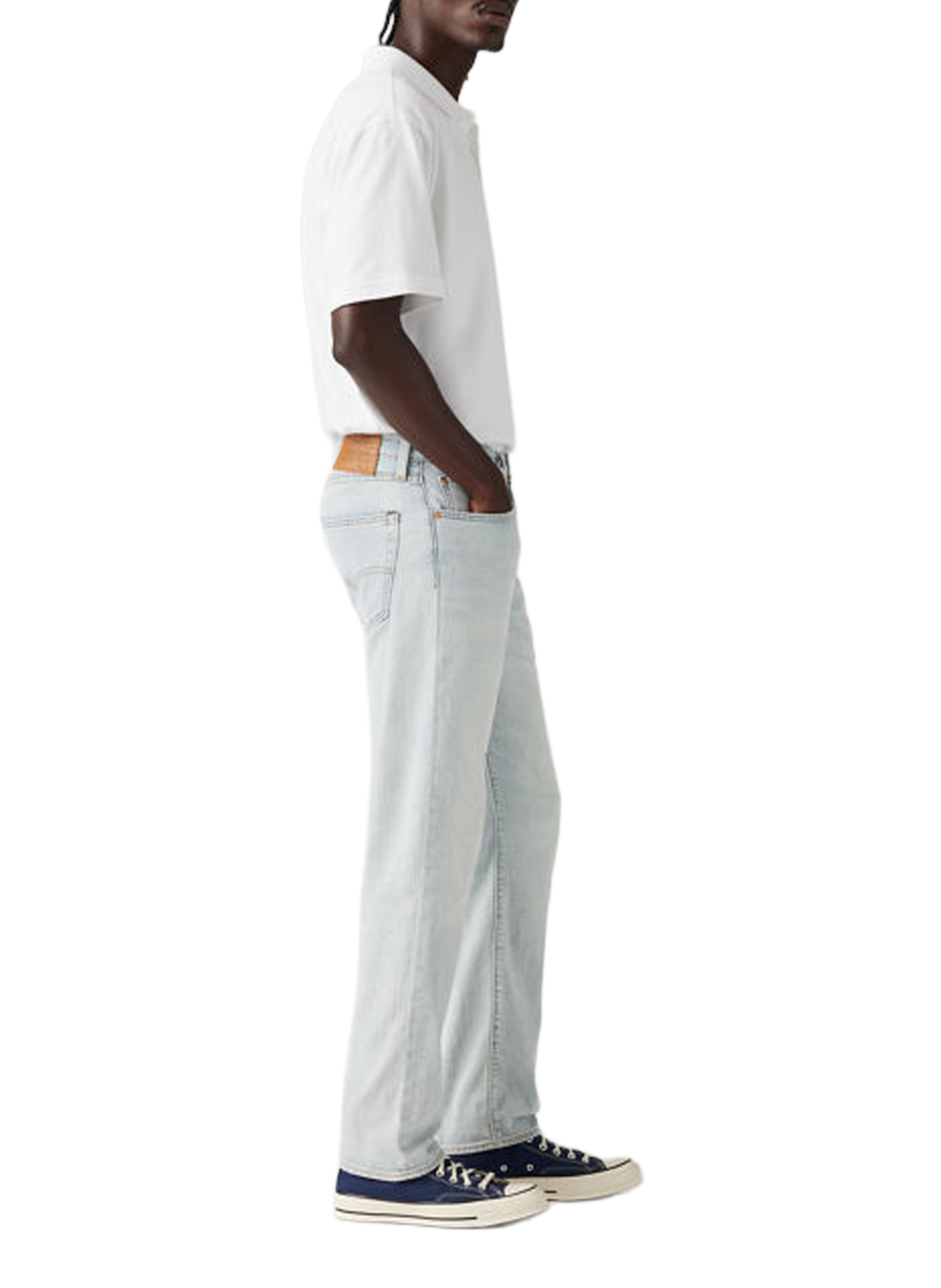 502 Taper Cotton and Linen Blend Jeans LEVI'S Blue