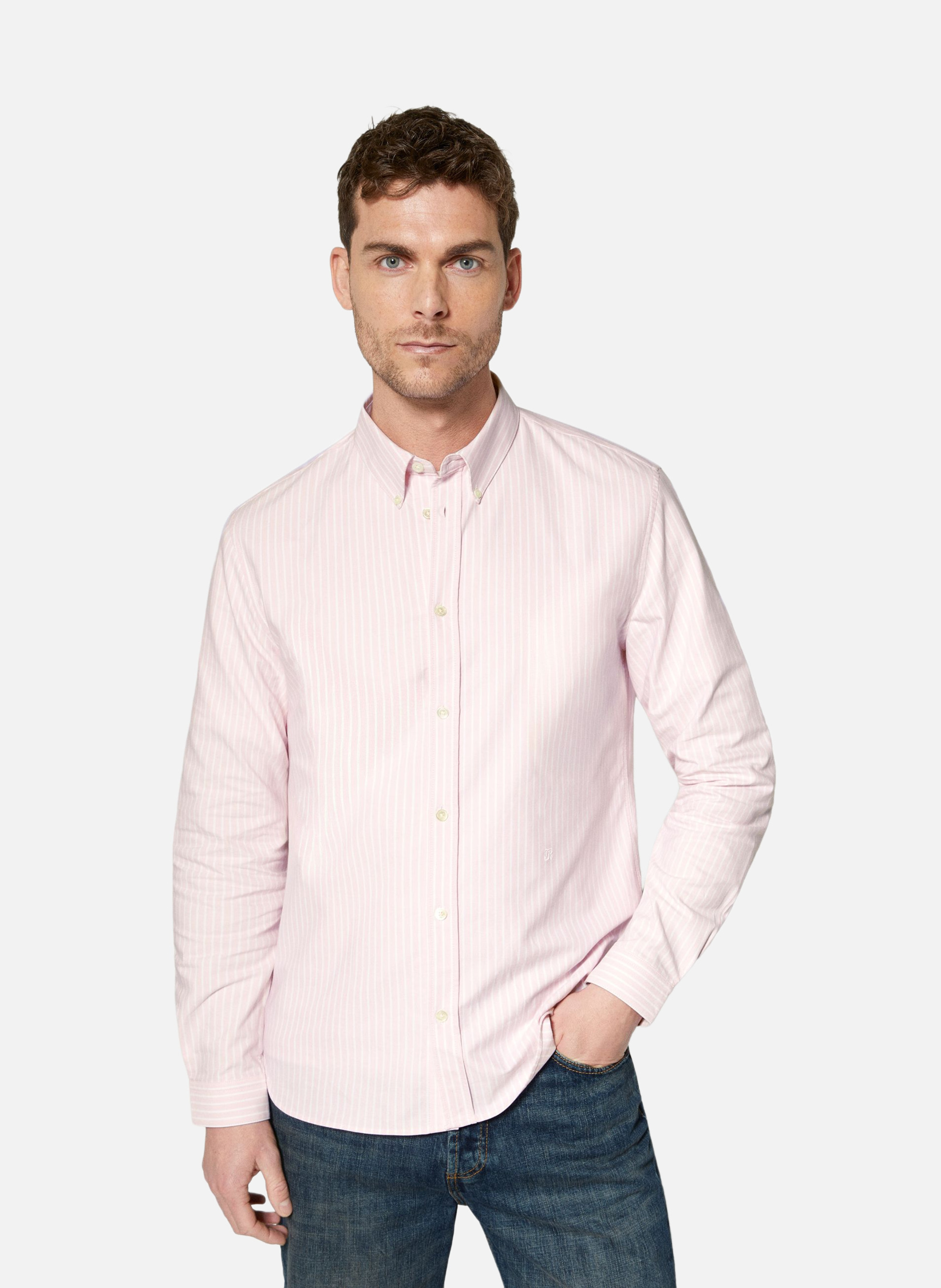Chemise à rayures THE KOOPLES Rose