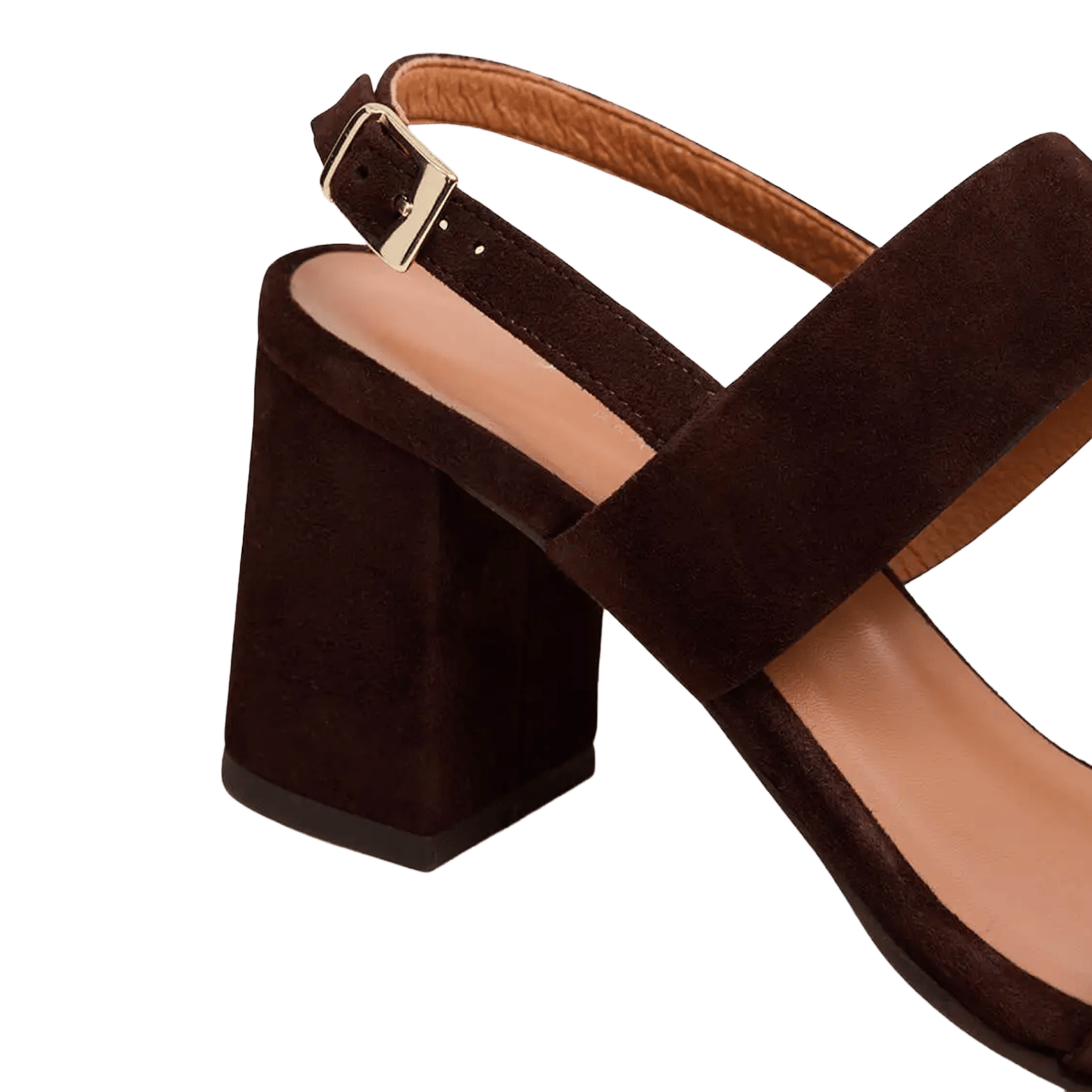 Sandales à talon haut en cuir velours vico JONAK Marron