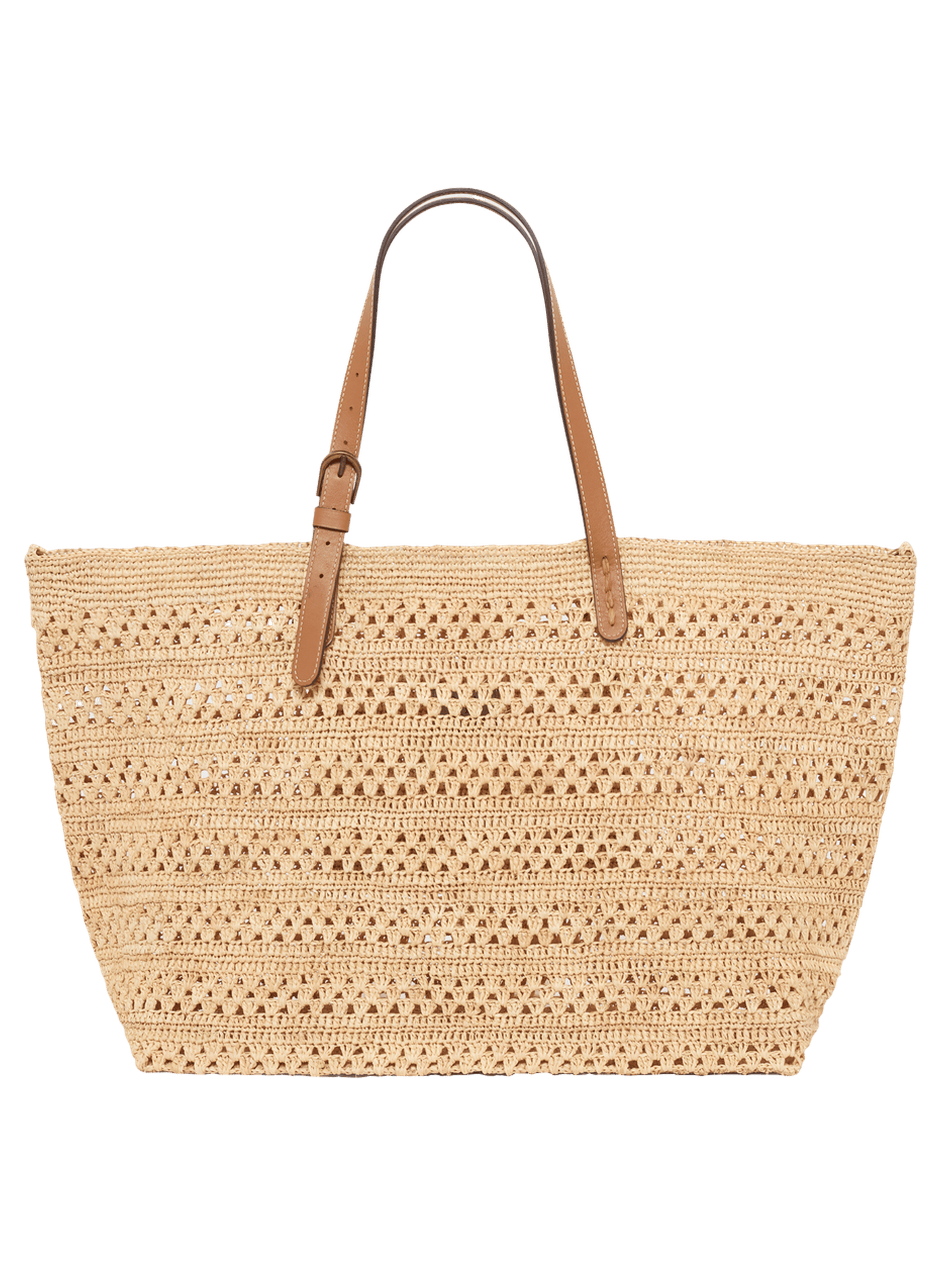 Sac en raphia - alba PABLO Beige