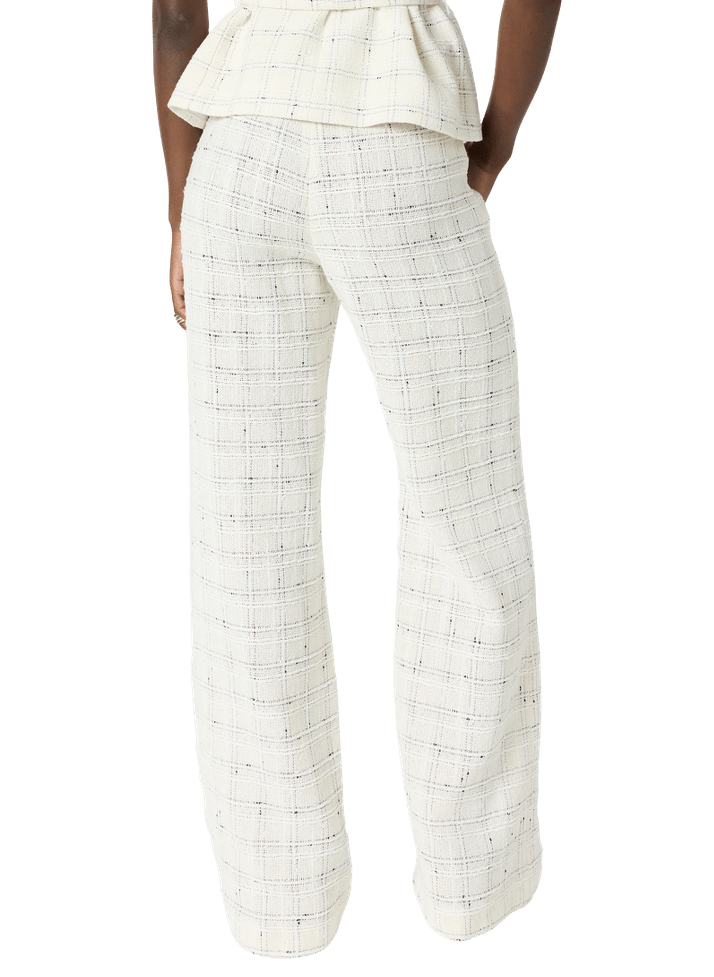 Pantalon large en tweed - ariela GERARD DAREL Beige