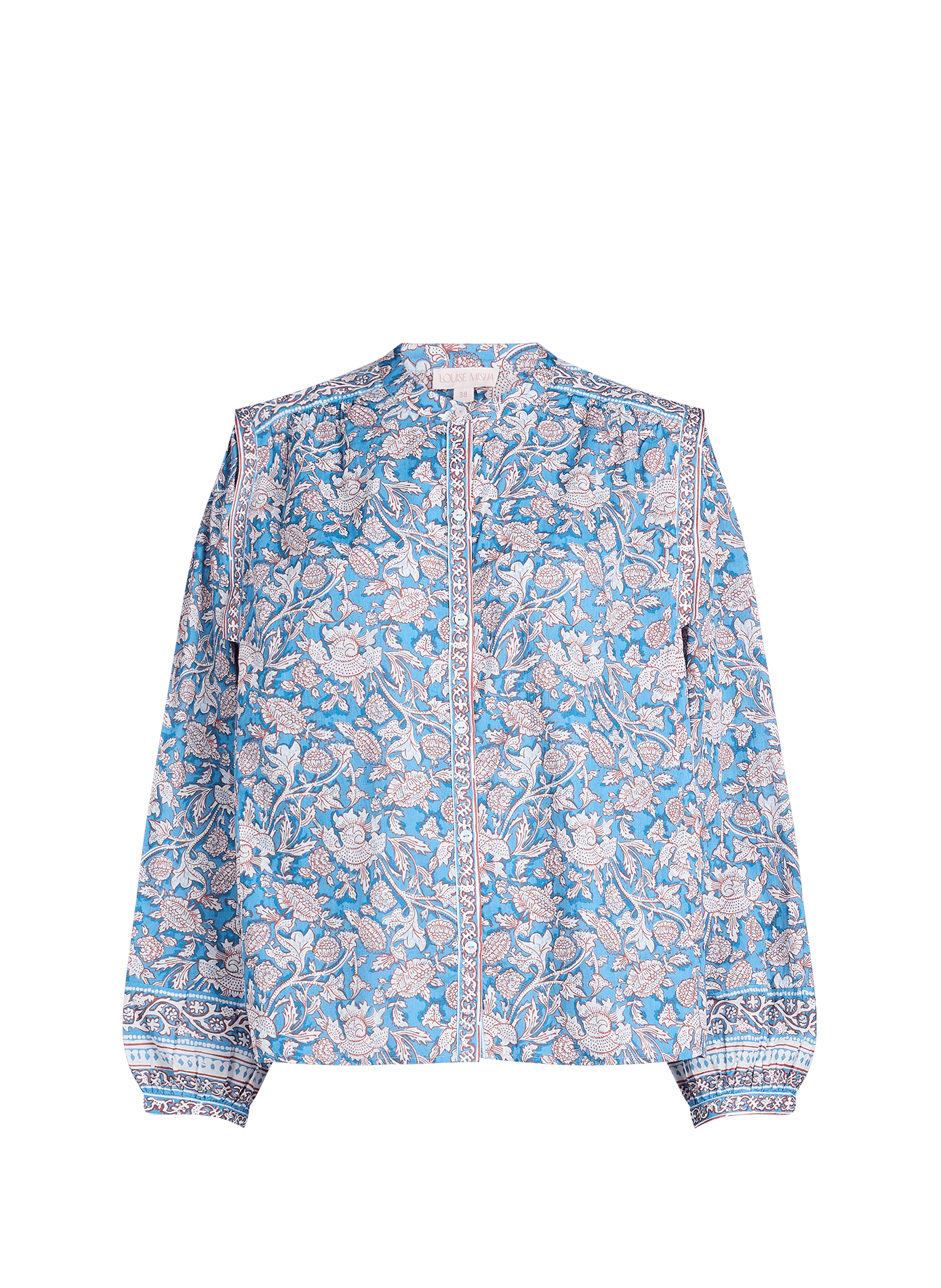 Blouse imprimée en coton LOUISE MISHA Bleu