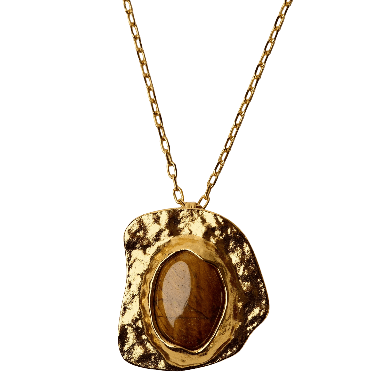 Collier en laiton recyclé mélangé lynett SESSUN Marron