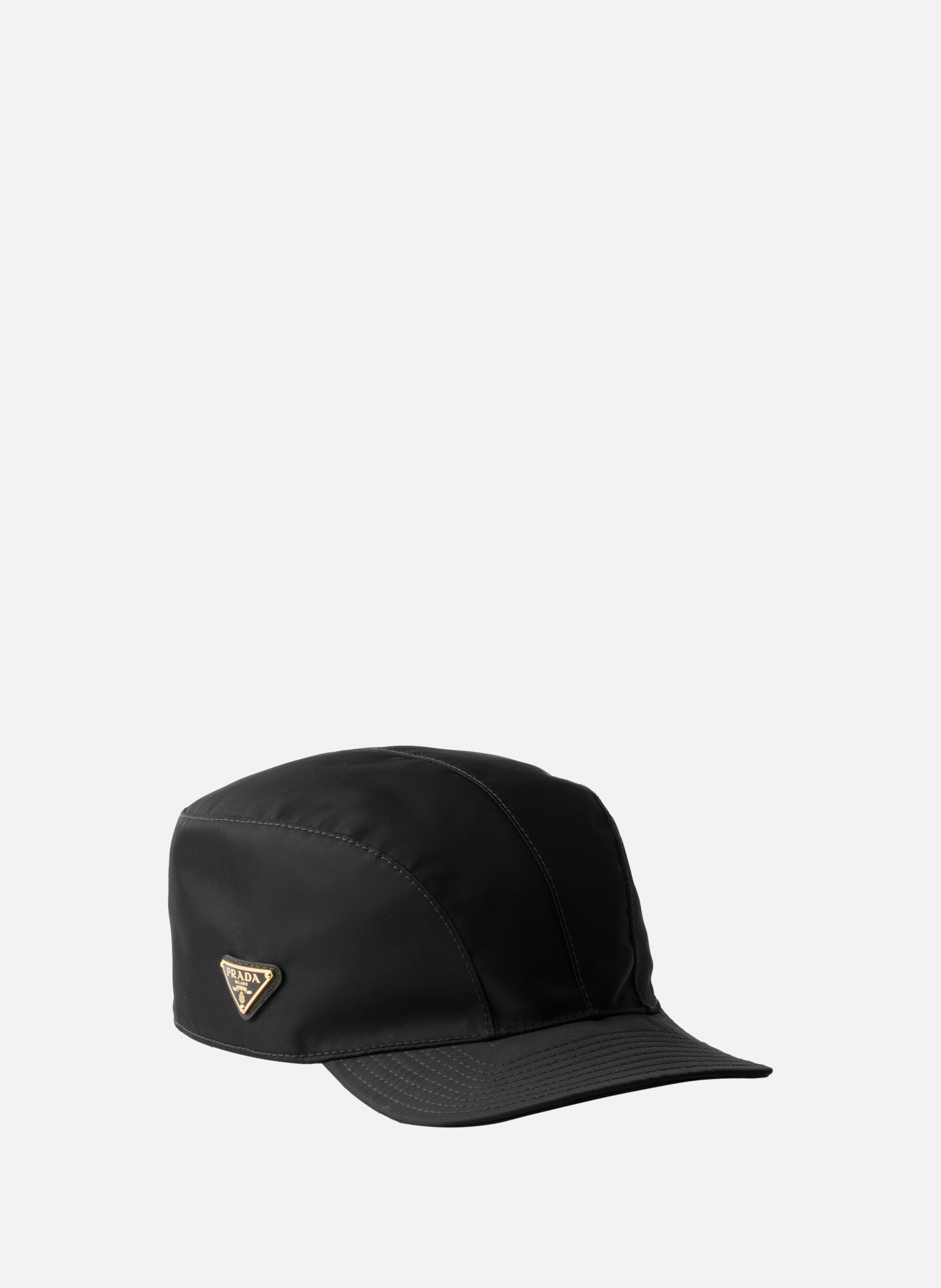 Casquette de baseball en re-nylon PRADA Noir
