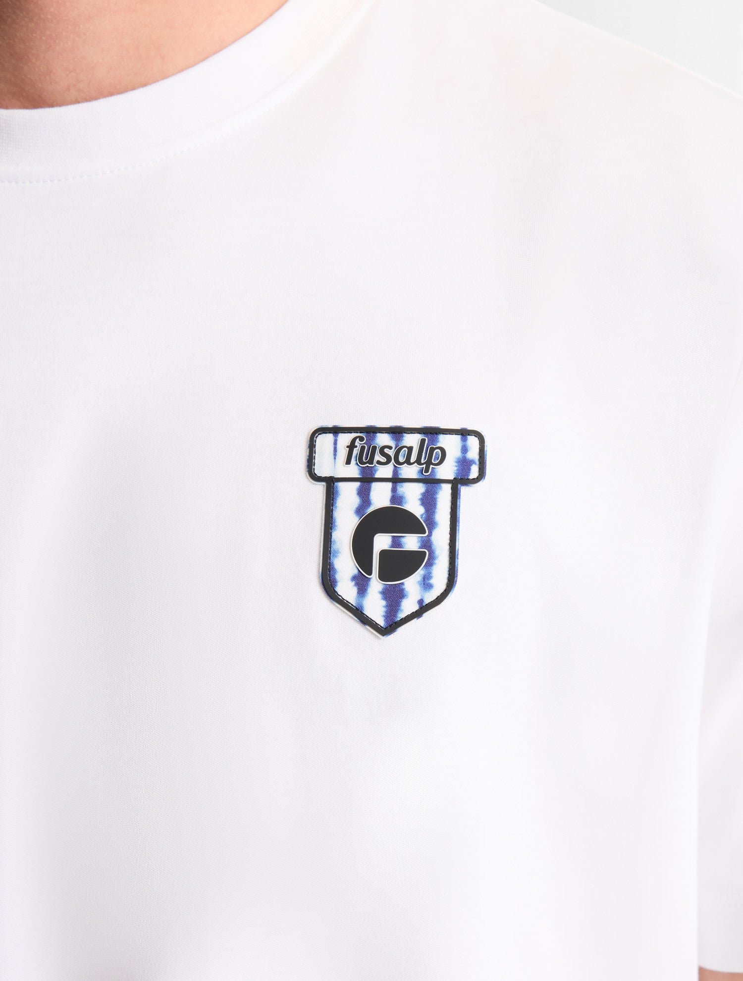 T-shirt tylo anim col rond coupe regular FUSALP Blanc