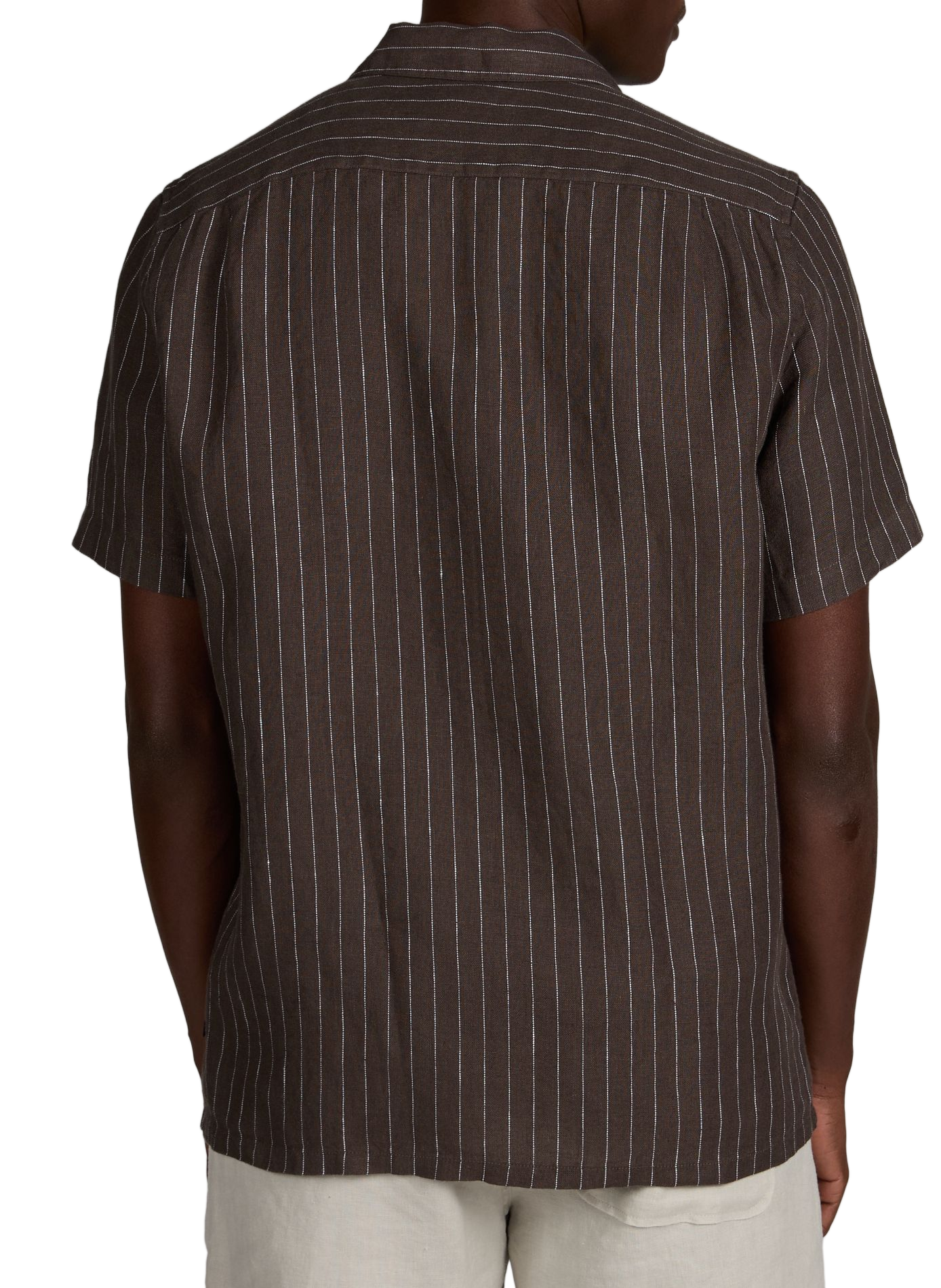 Chemise col classique en lin SAMSOE SAMSOE Noir