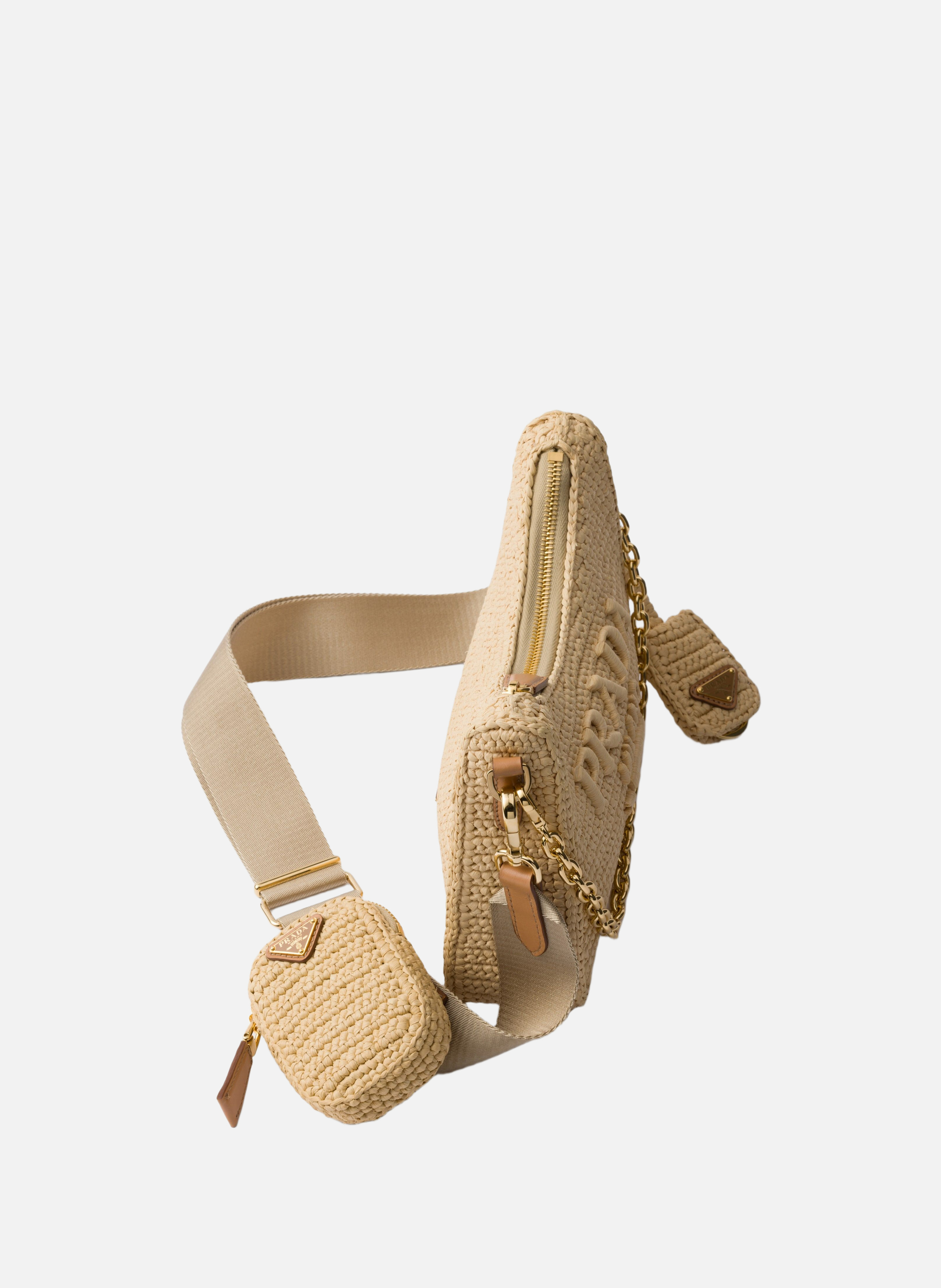 Sac en crochet prada re-edition 2005 PRADA Beige