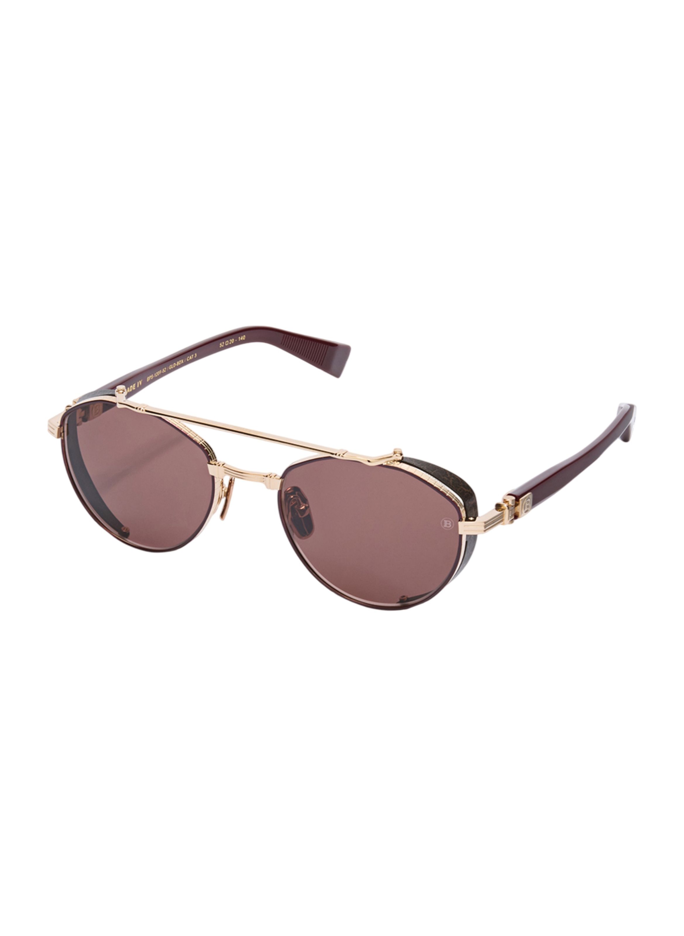 Lunettes de soleil brigade-iv BALMAIN Doré