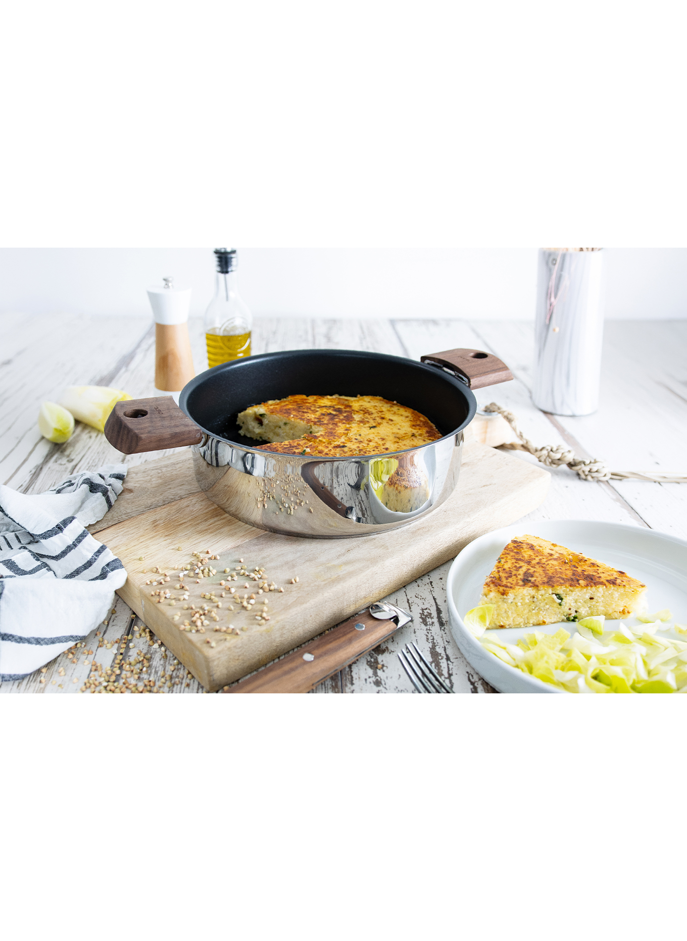 Sauteuse en inox Mutine CRISTEL Gris