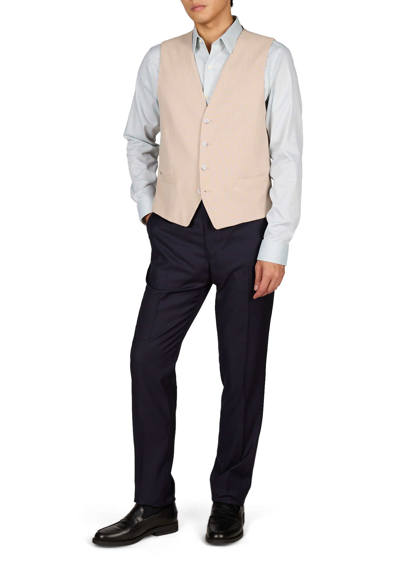 Sleeveless Tweed Suit Vest STRELLSON Beige