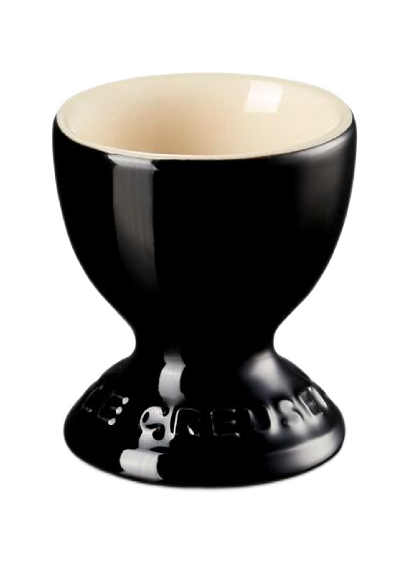 Eierbecher aus Keramik LE CREUSET Schwarz