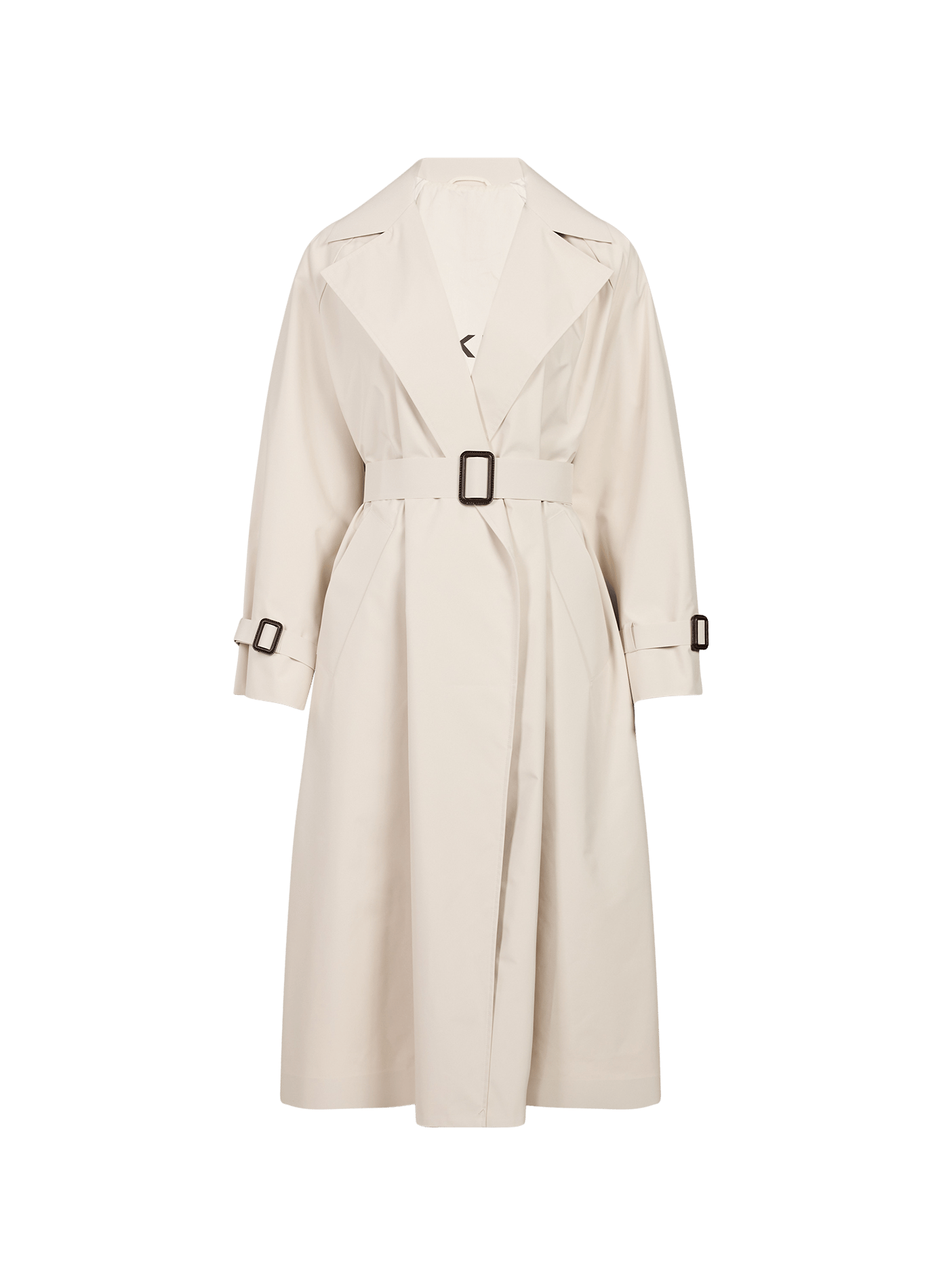 Trench long imperméable à ceinture MAX MARA WEEK END Beige