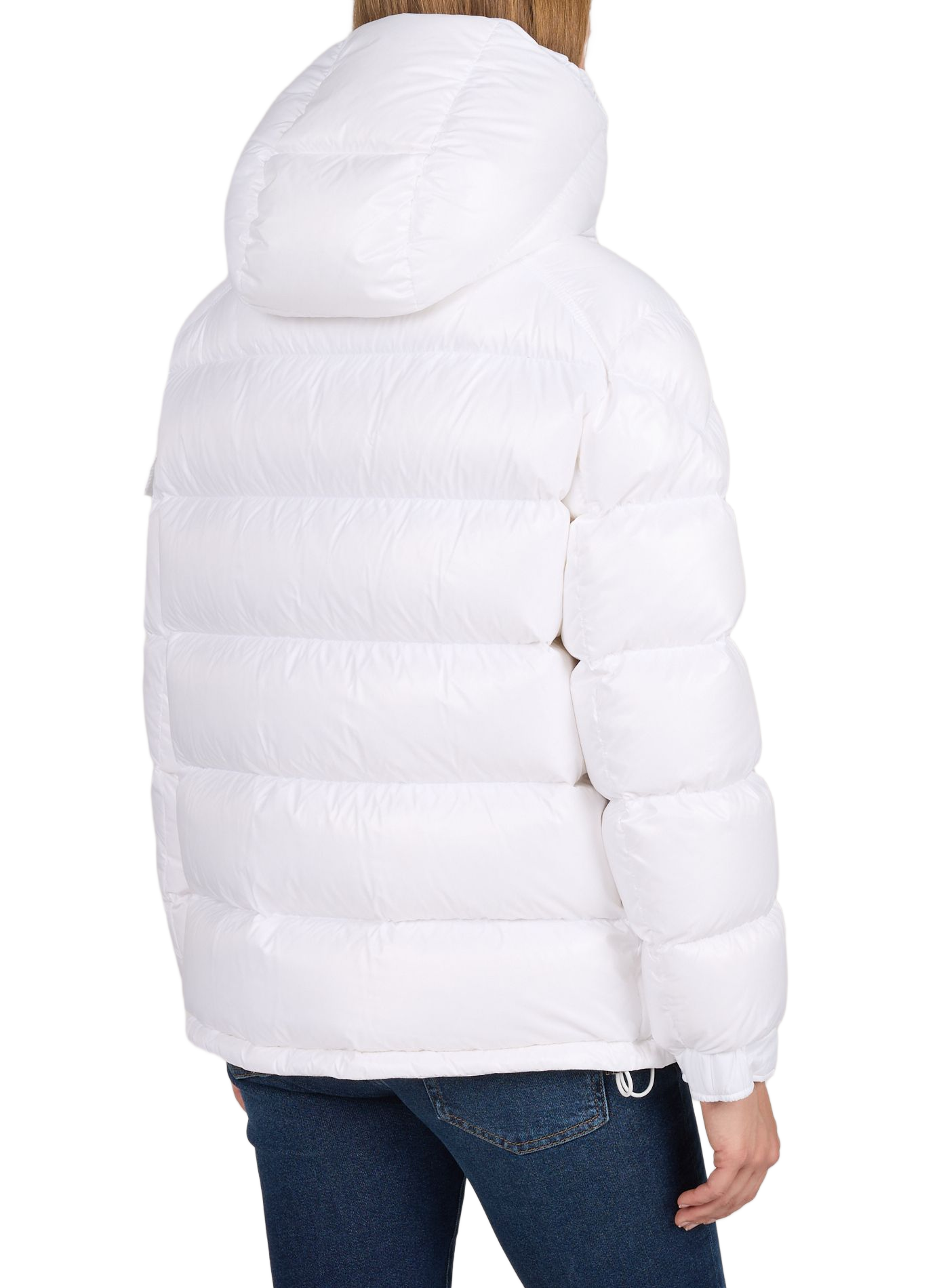 Gerade Daunenjacke mit Kapuze MONCLER Weiss