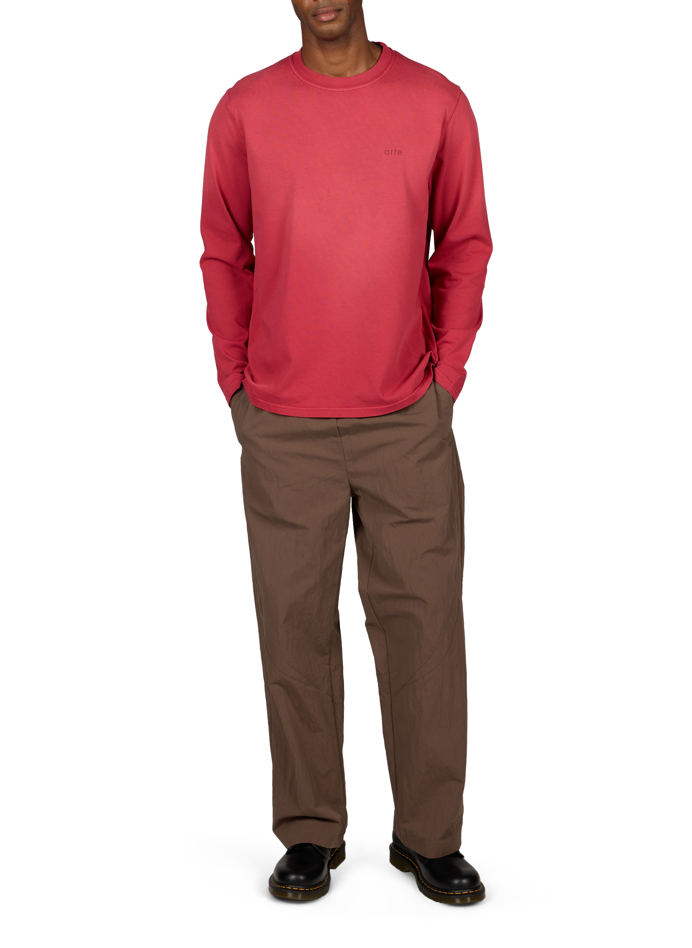 Rundhalsausschnitt T-Shirt aus Baumwolle ARTE ANTWERP Rot