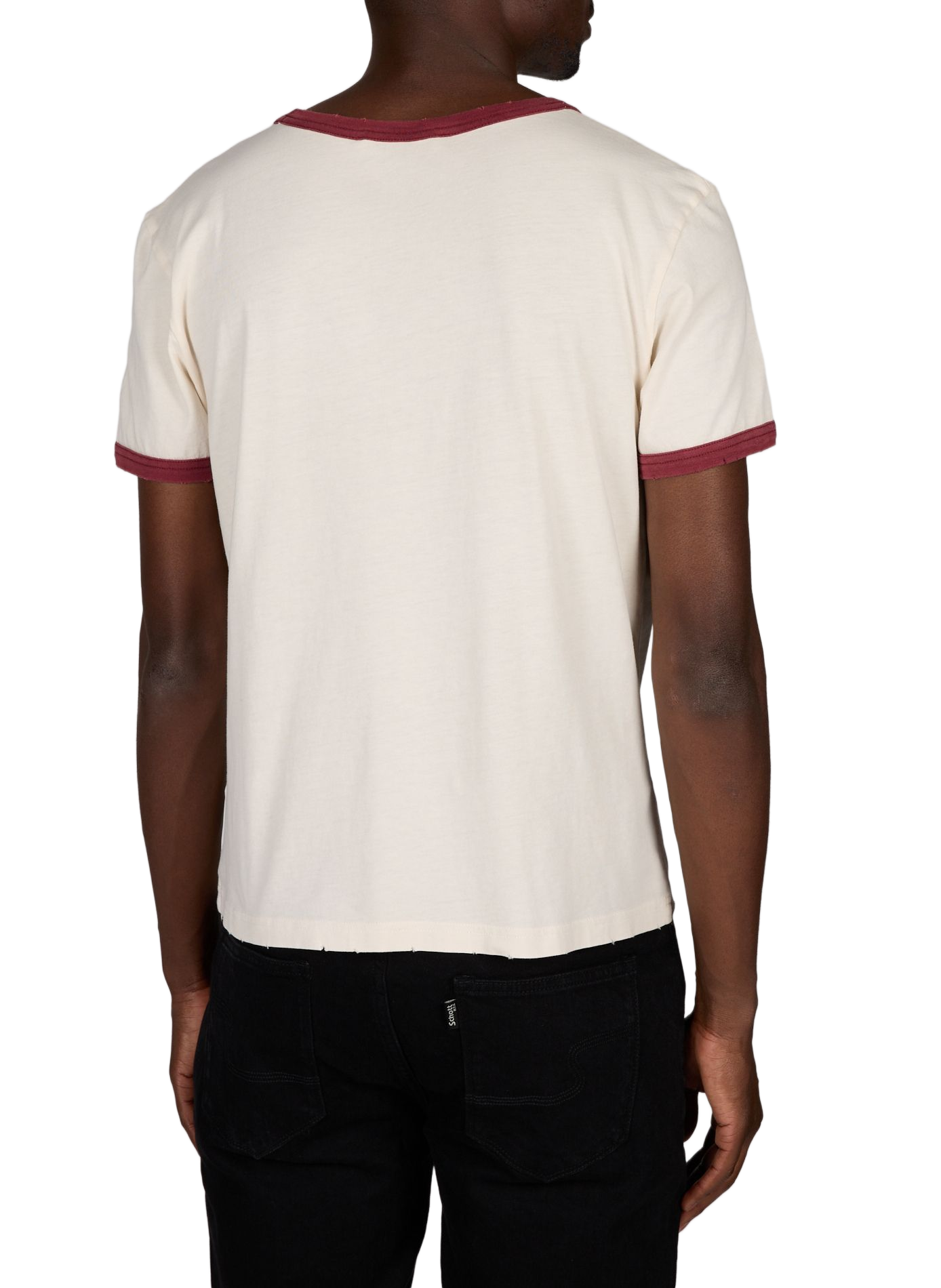 Tee-shirt sérigraphié en coton ACNE STUDIOS Beige