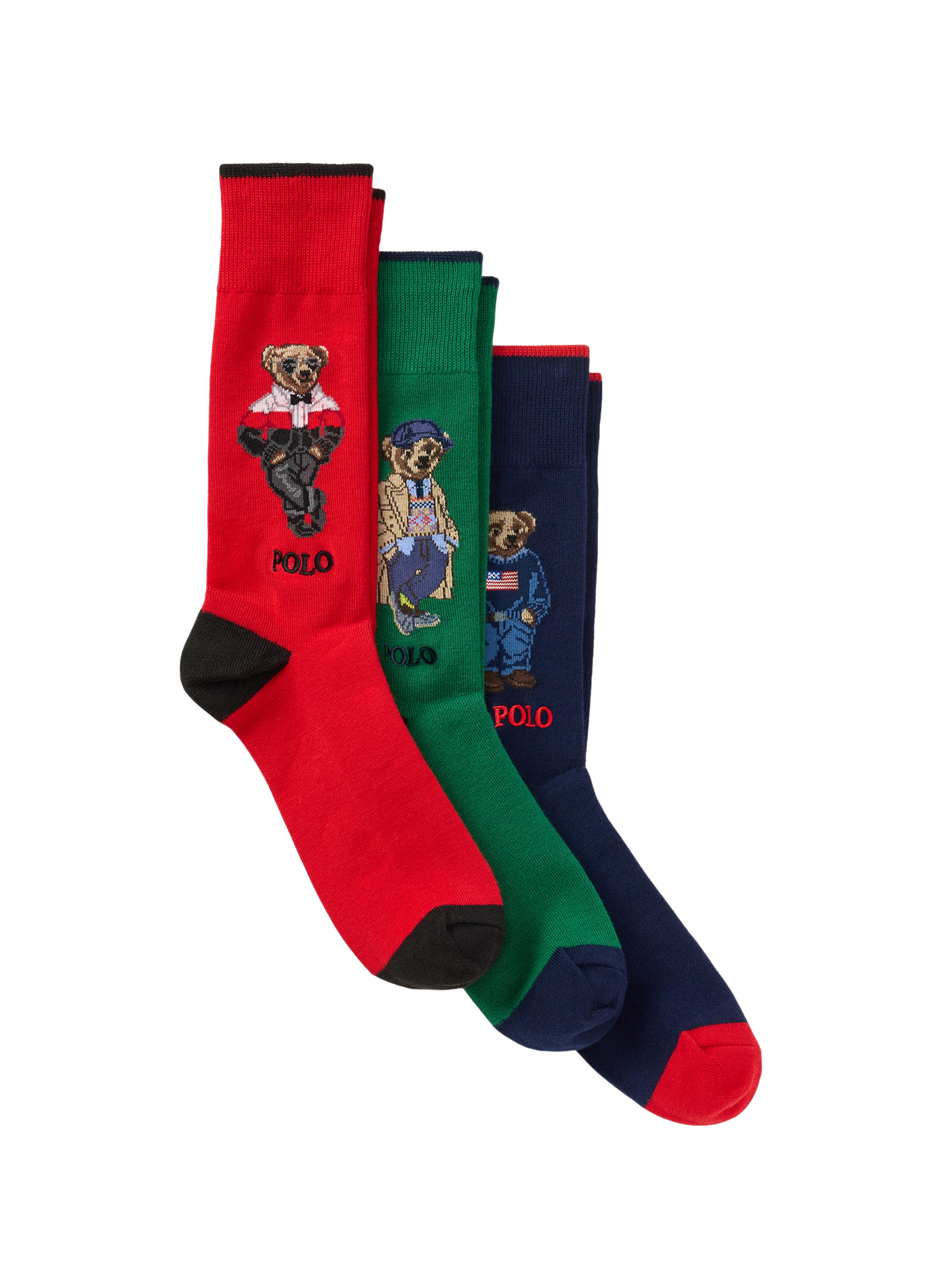 Set di 3 paia di calze a fantasia POLO RALPH LAUREN Multicolore