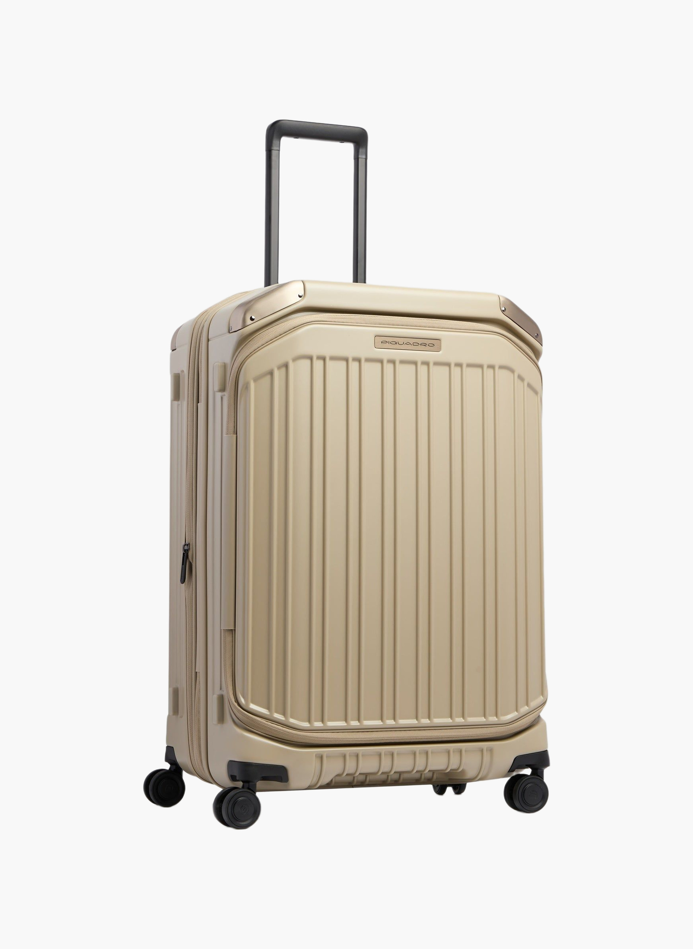 Valise taille moyenne à 4 roues expansible PIQUADRO Beige