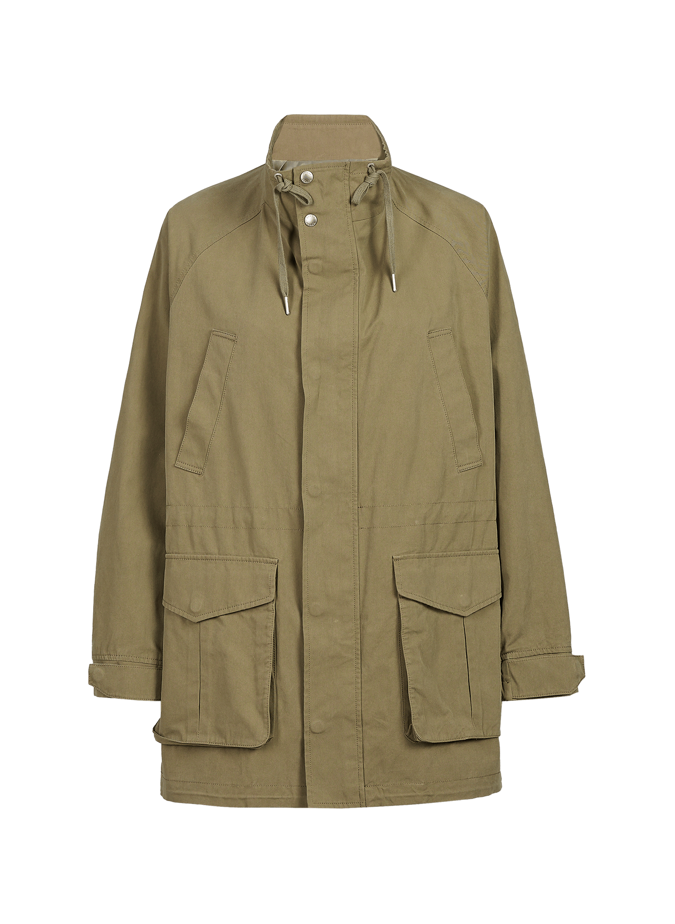 Straight cotton-blend jacket DUNST Khaki