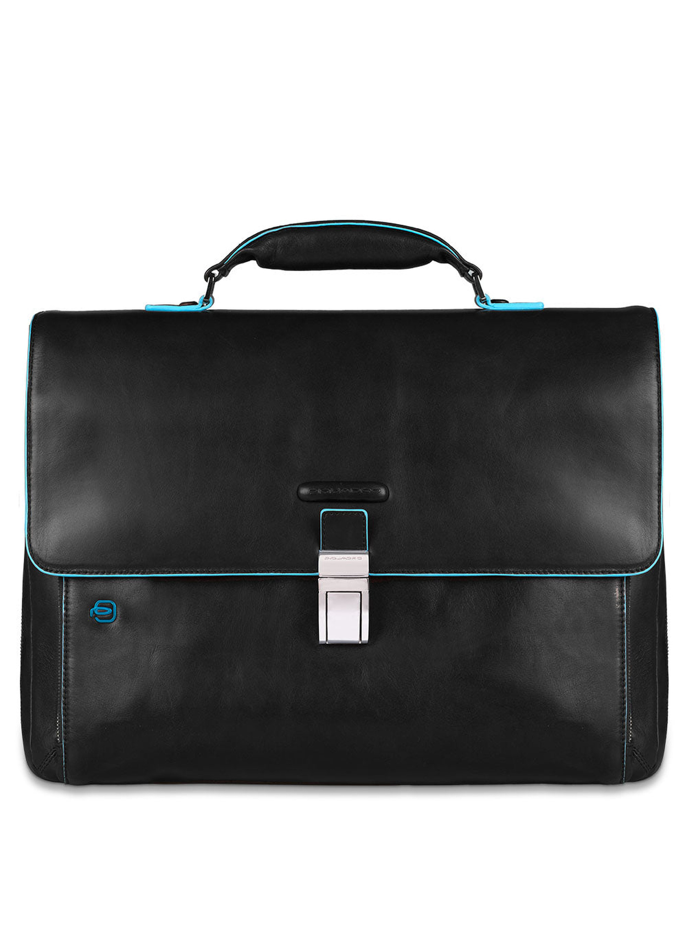 Uitbreidbare laptoptas voor 15,6" laptops PIQUADRO Zwart