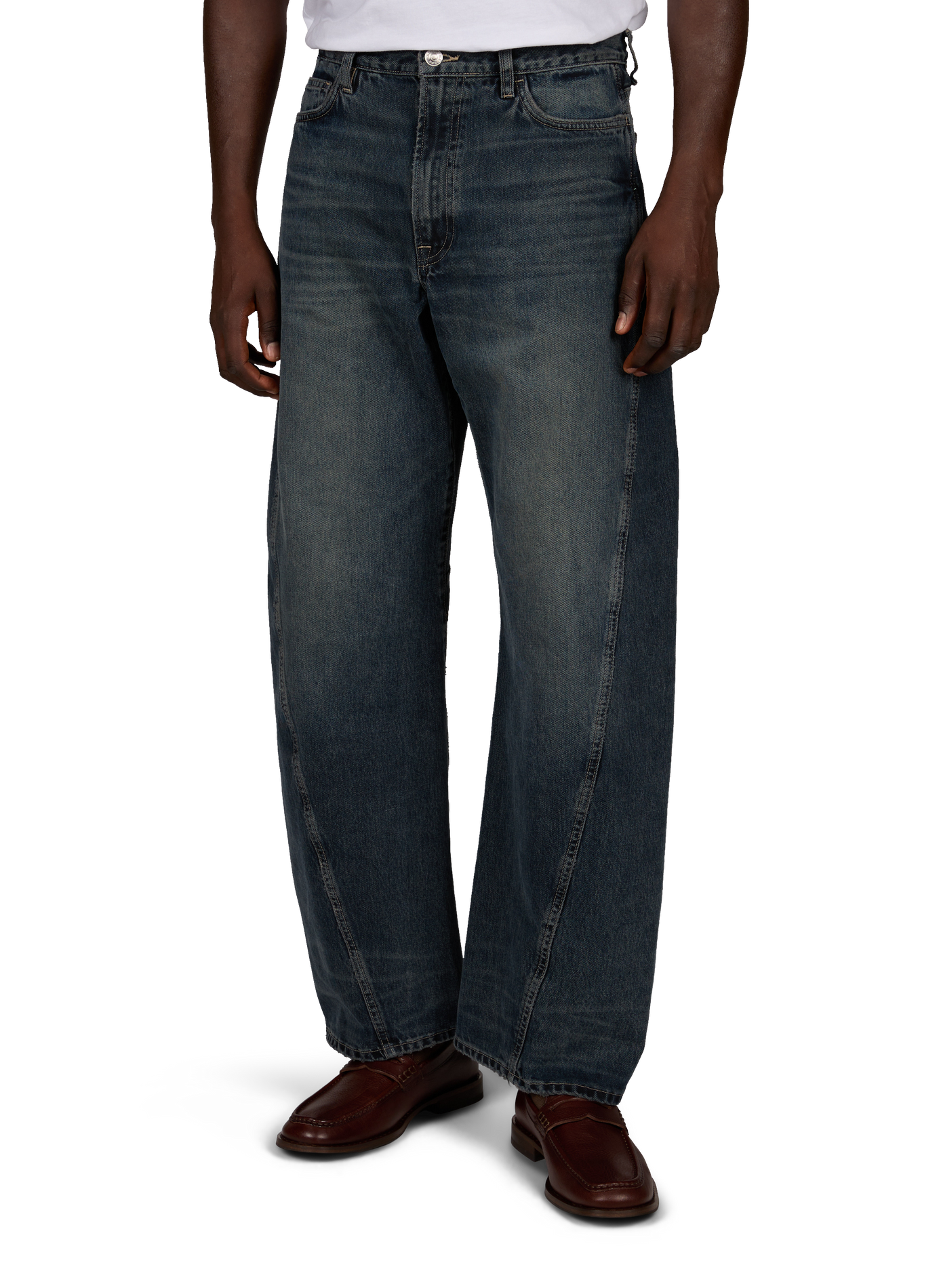 Cotton barrel jeans SAMSOE SAMSOE Blue