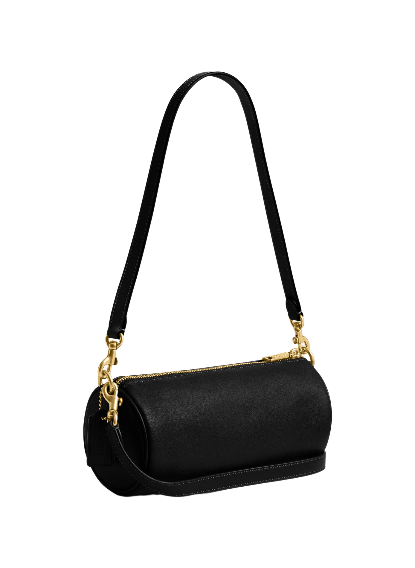 BARREL leather handbag COACH Black