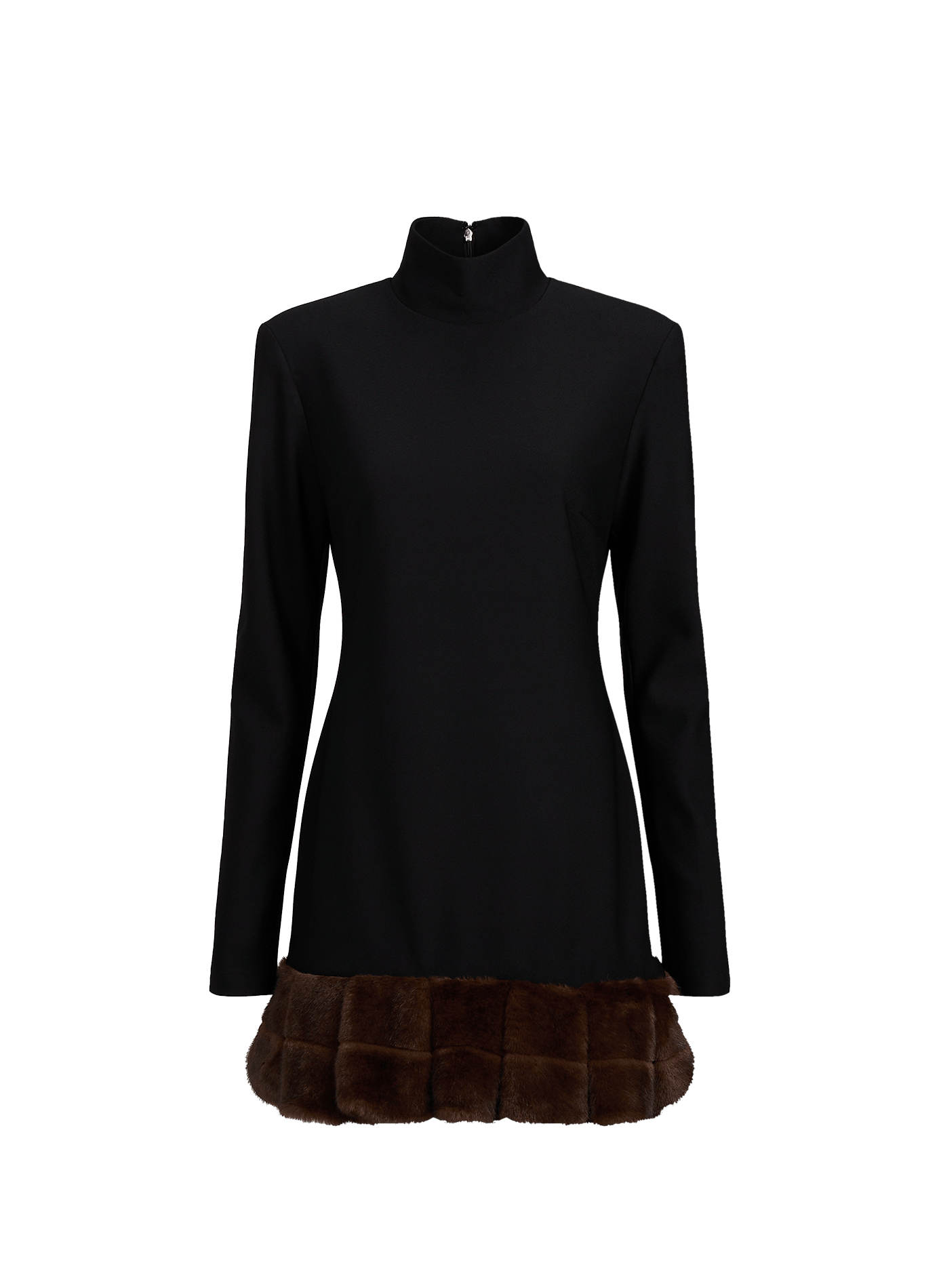 Robe courte ajustée ROTATE Noir