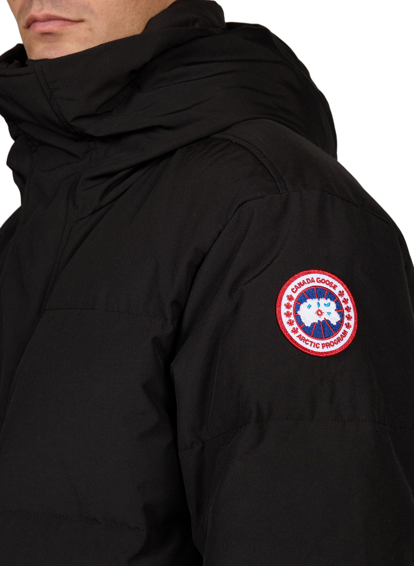 Oversized SEYMOUR hooded puffer jacket CANADA GOOSE Black