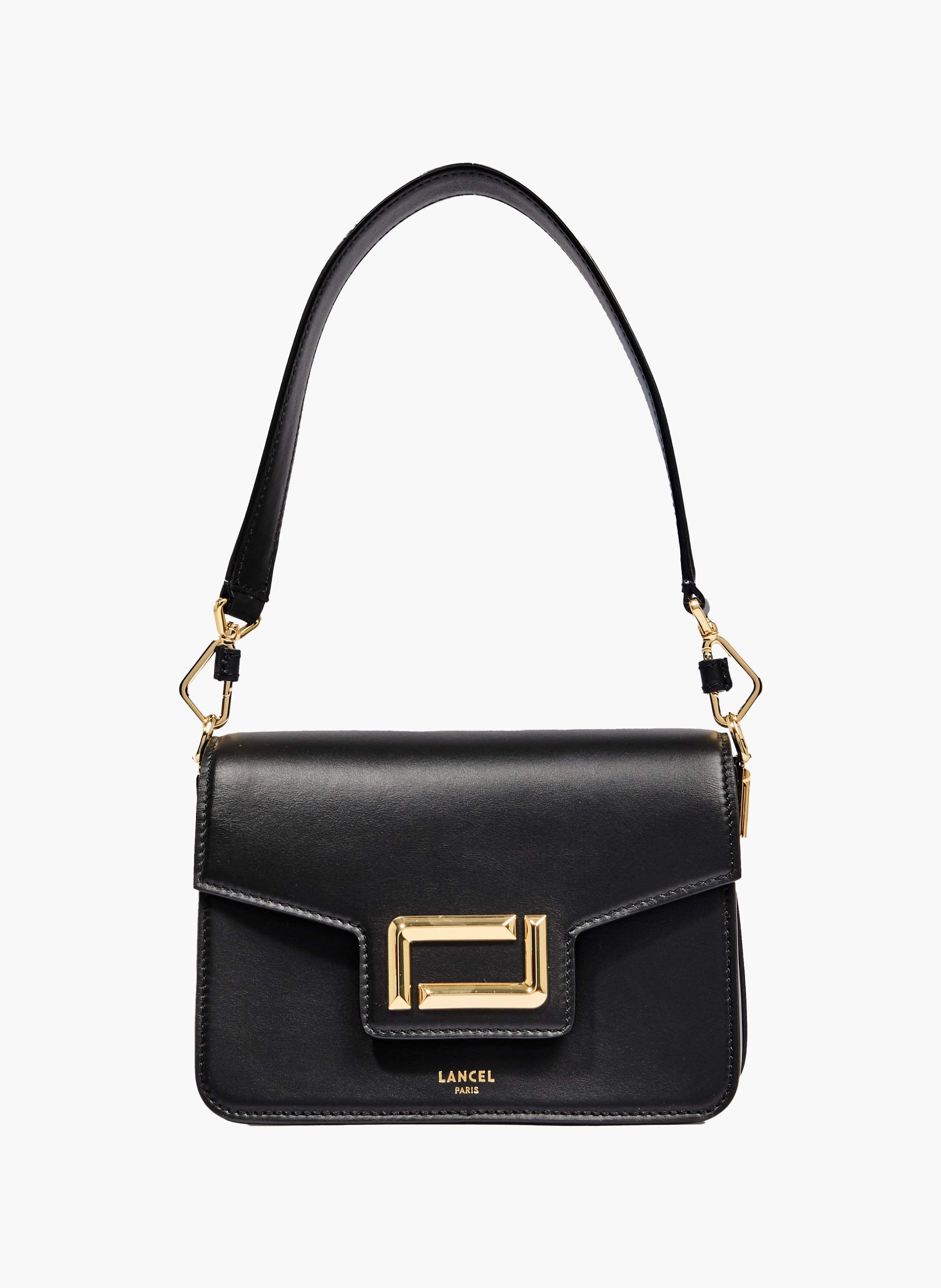 Sac rabat s angèle de lancel en cuir LANCEL Noir
