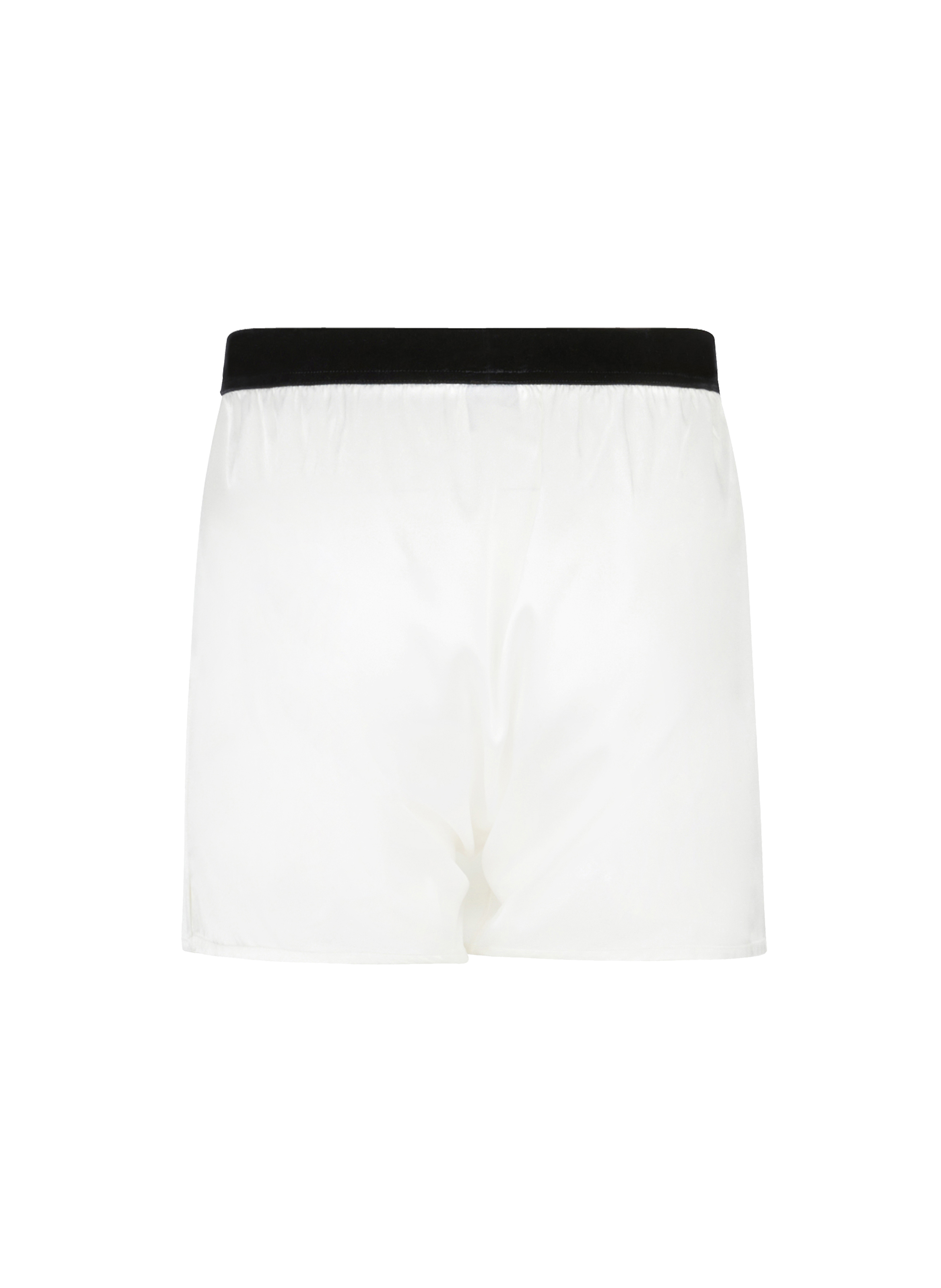 Caleçon uni en soie