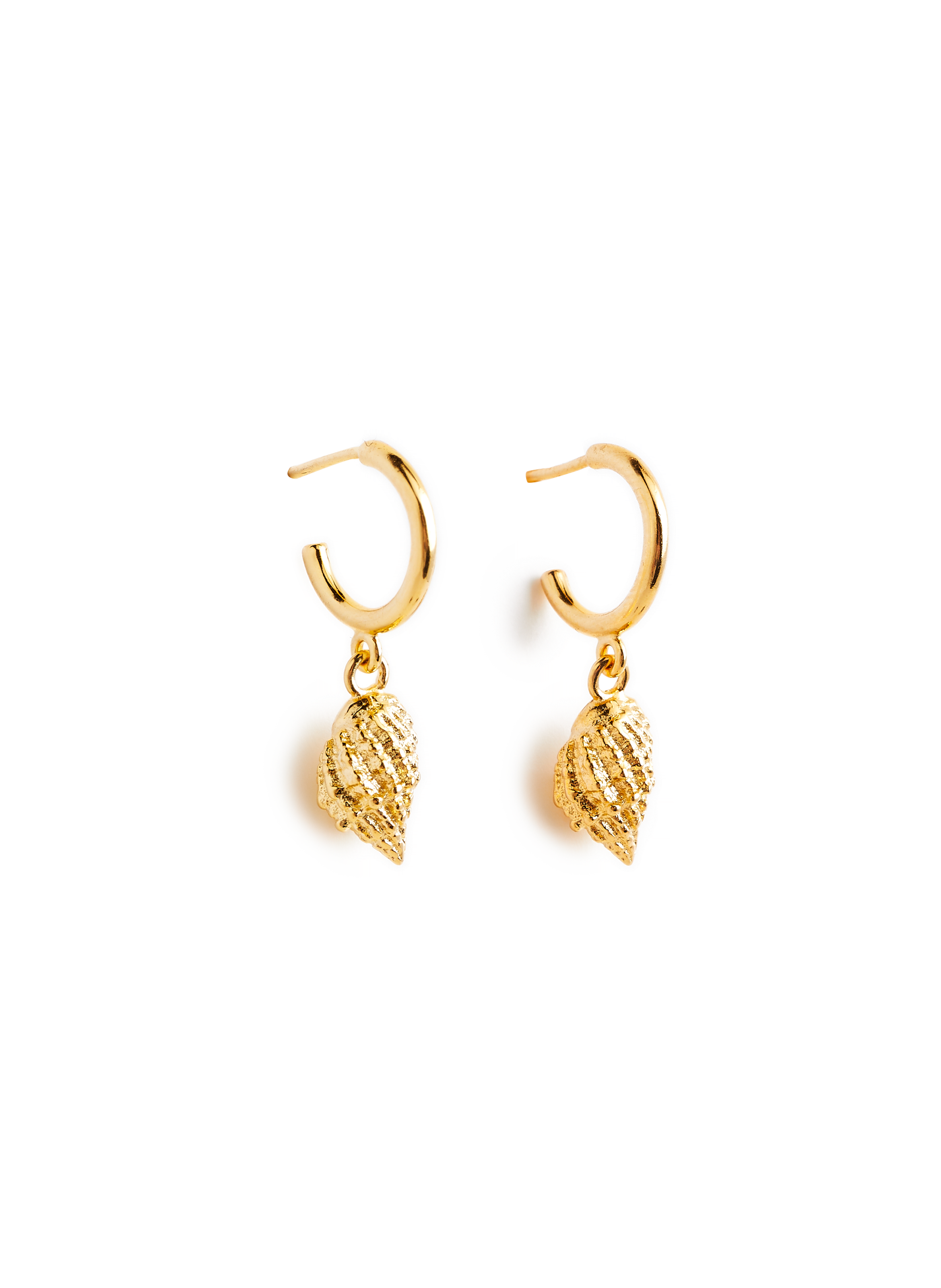 ANNI LU Boucles d'oreille Shell en argent plaqué or Doré