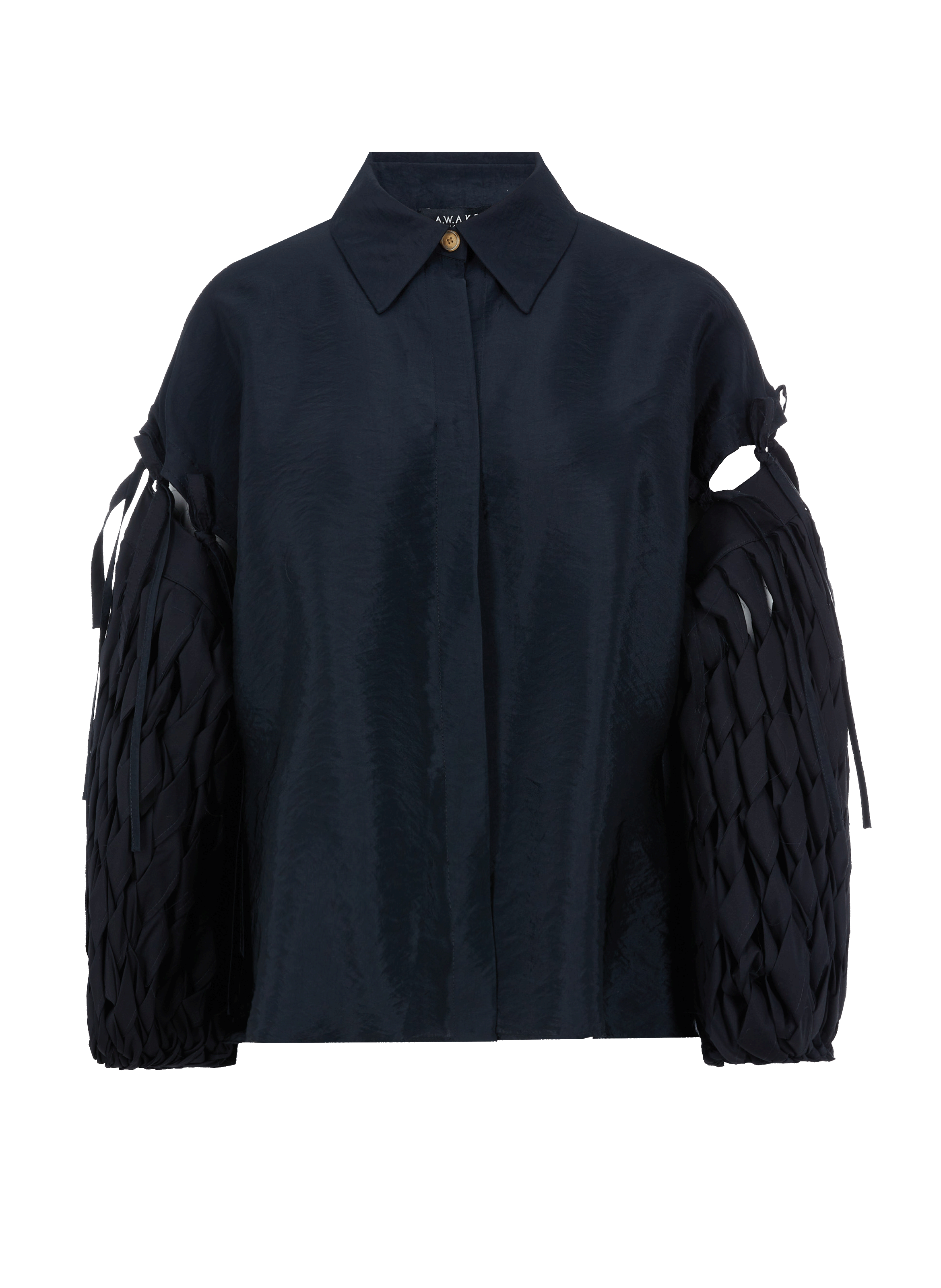 Chemise à manches tressées