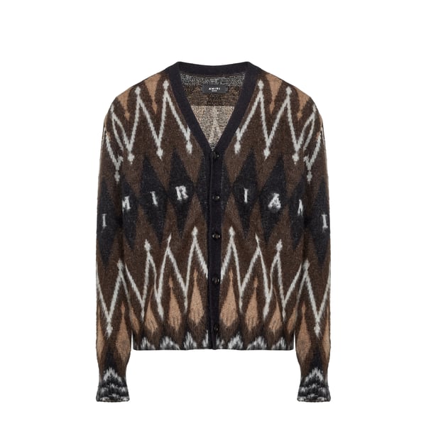 Cardigan Argyle en mohair