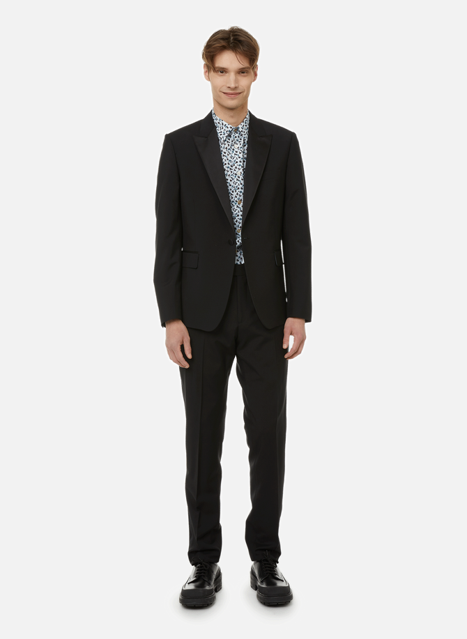 Wool and mohair suit with satin details PAUL SMITH